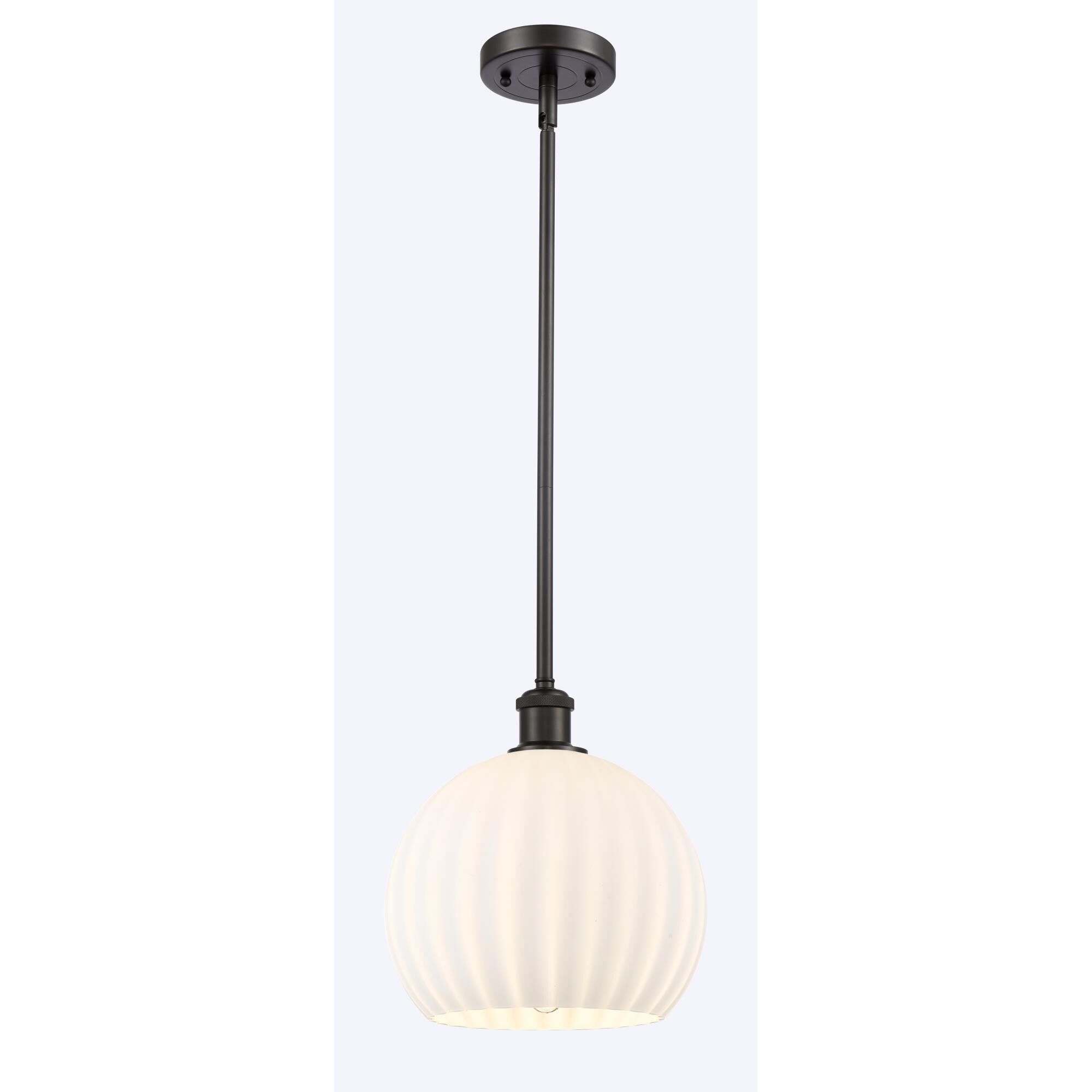 Bruno Marashlian White Venetian 10 Inch Mini Pendant by Innovations Lighting