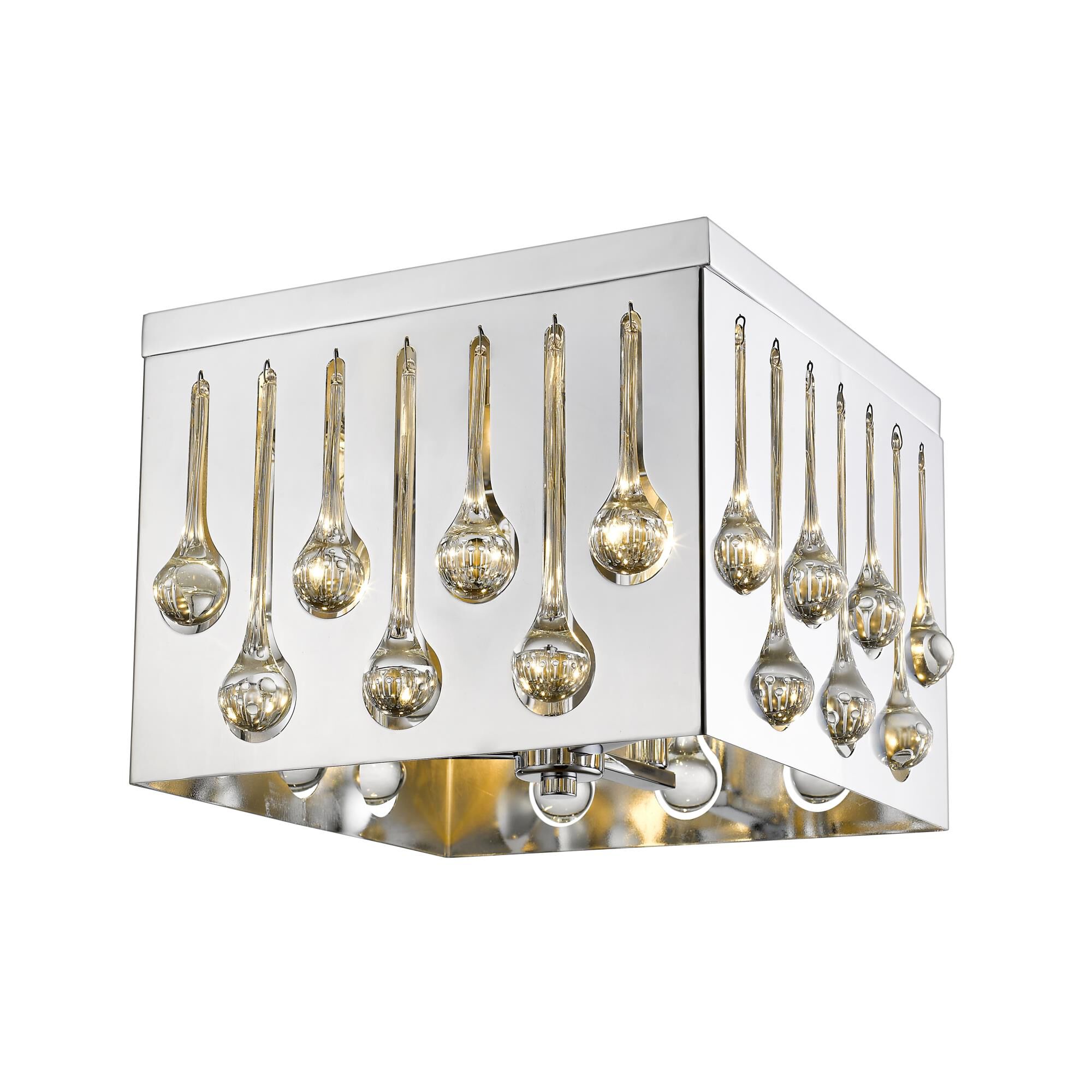 Oberon 13 Inch 4 Light Flush Mount by Z-Lite