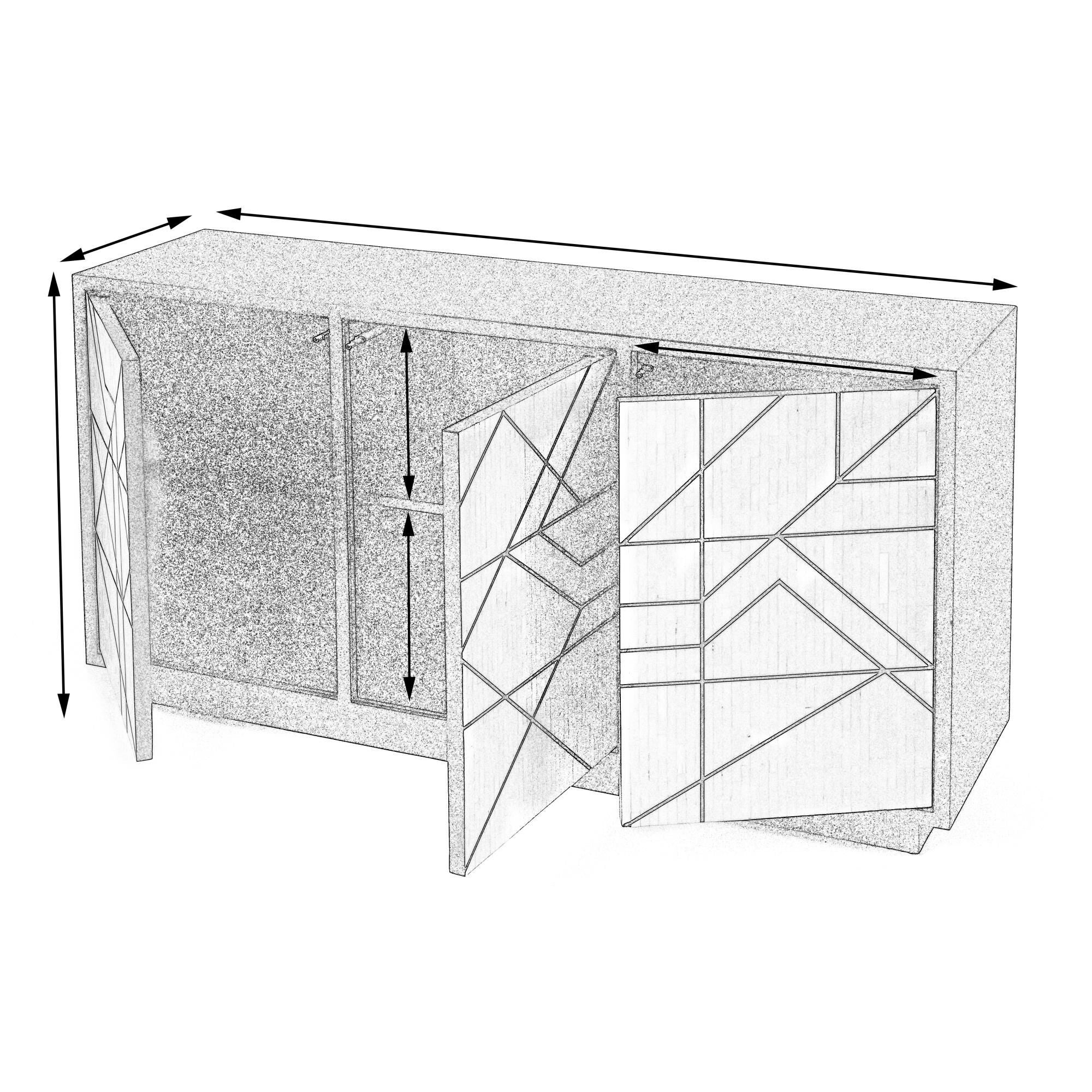 Bone Inlay Credenza by Butler Specialty Company