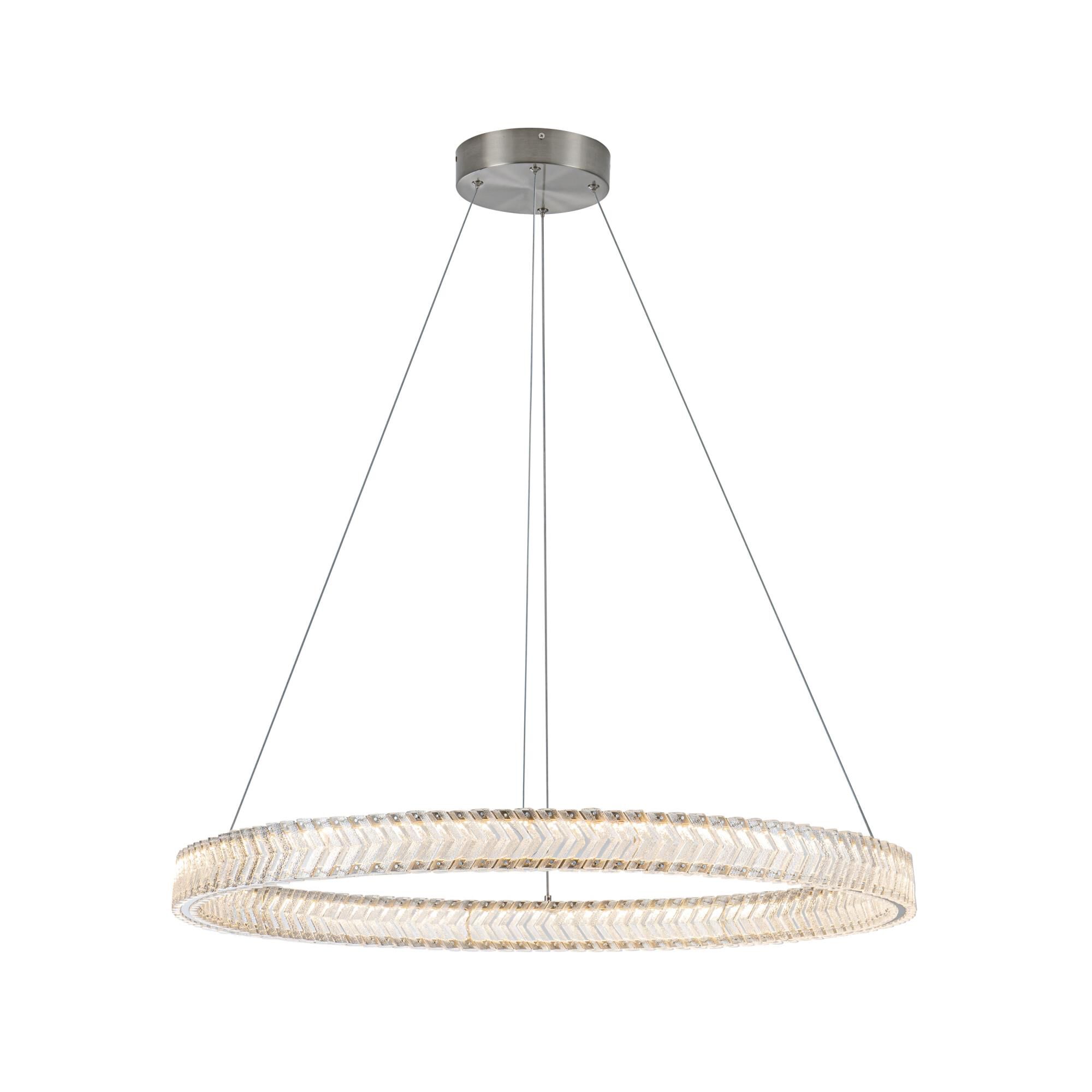 Chevron 32 Inch Chandelier by Artcraft