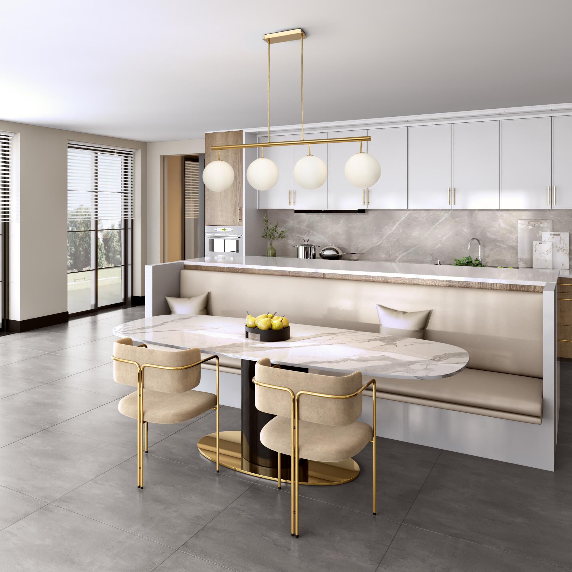 Aurelia 43 Inch Linear Suspension Light by Artcraft