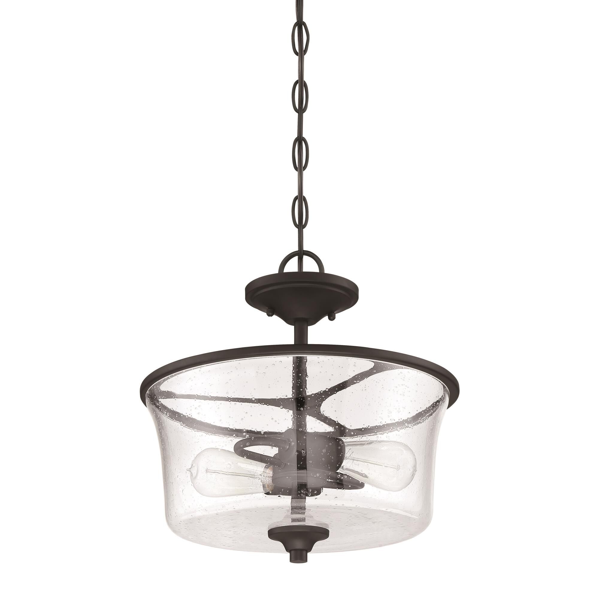 Gwyneth 13 Inch 2 Light Semi Flush Mount by Craftmade