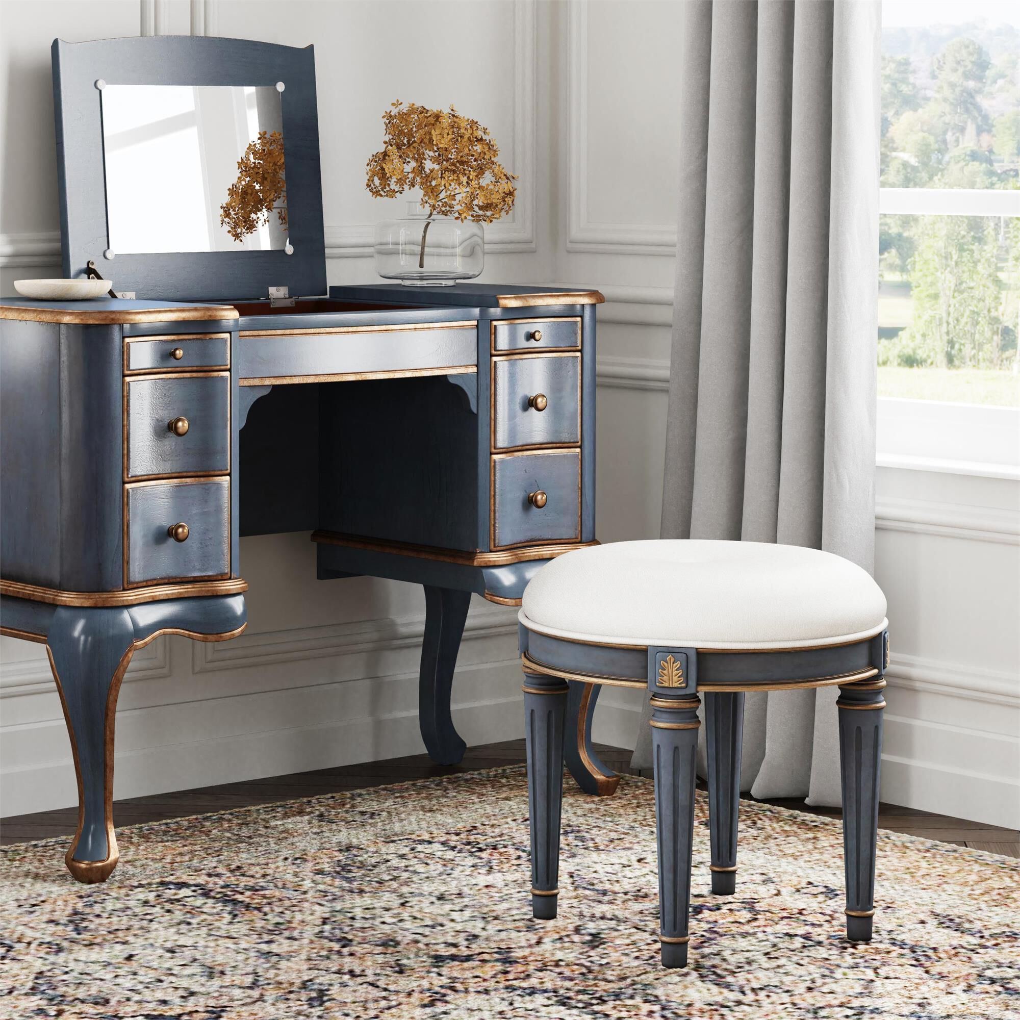 Shown in Blue finish