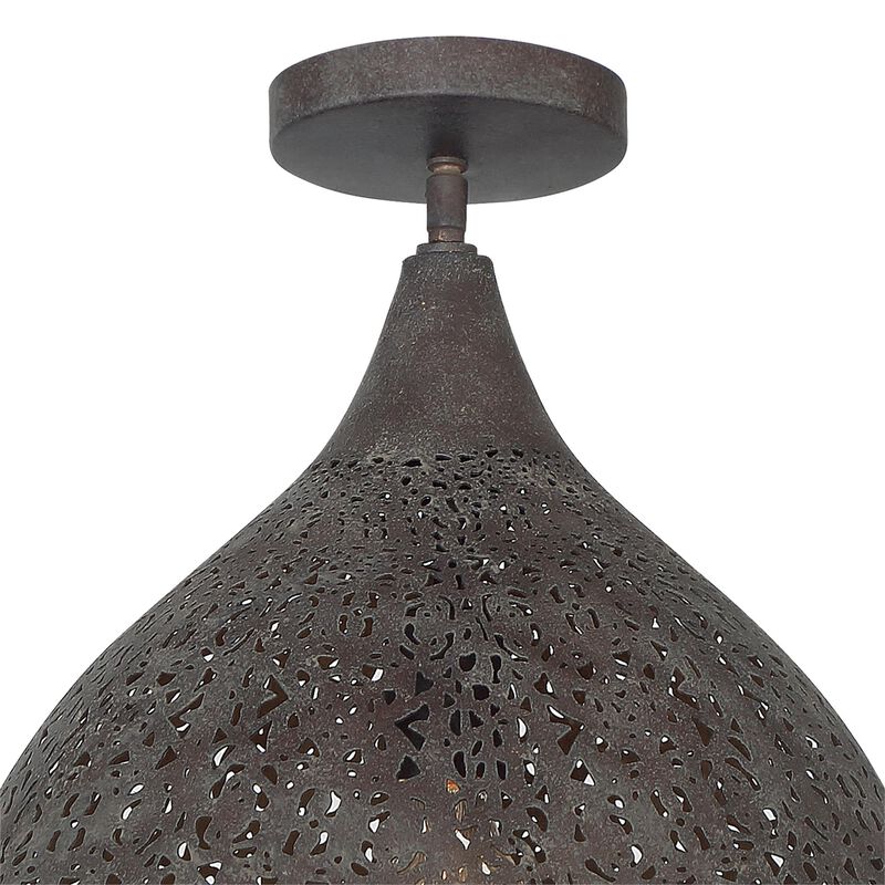 Jasmine 14 Inch Semi Flush Mount by Crystorama