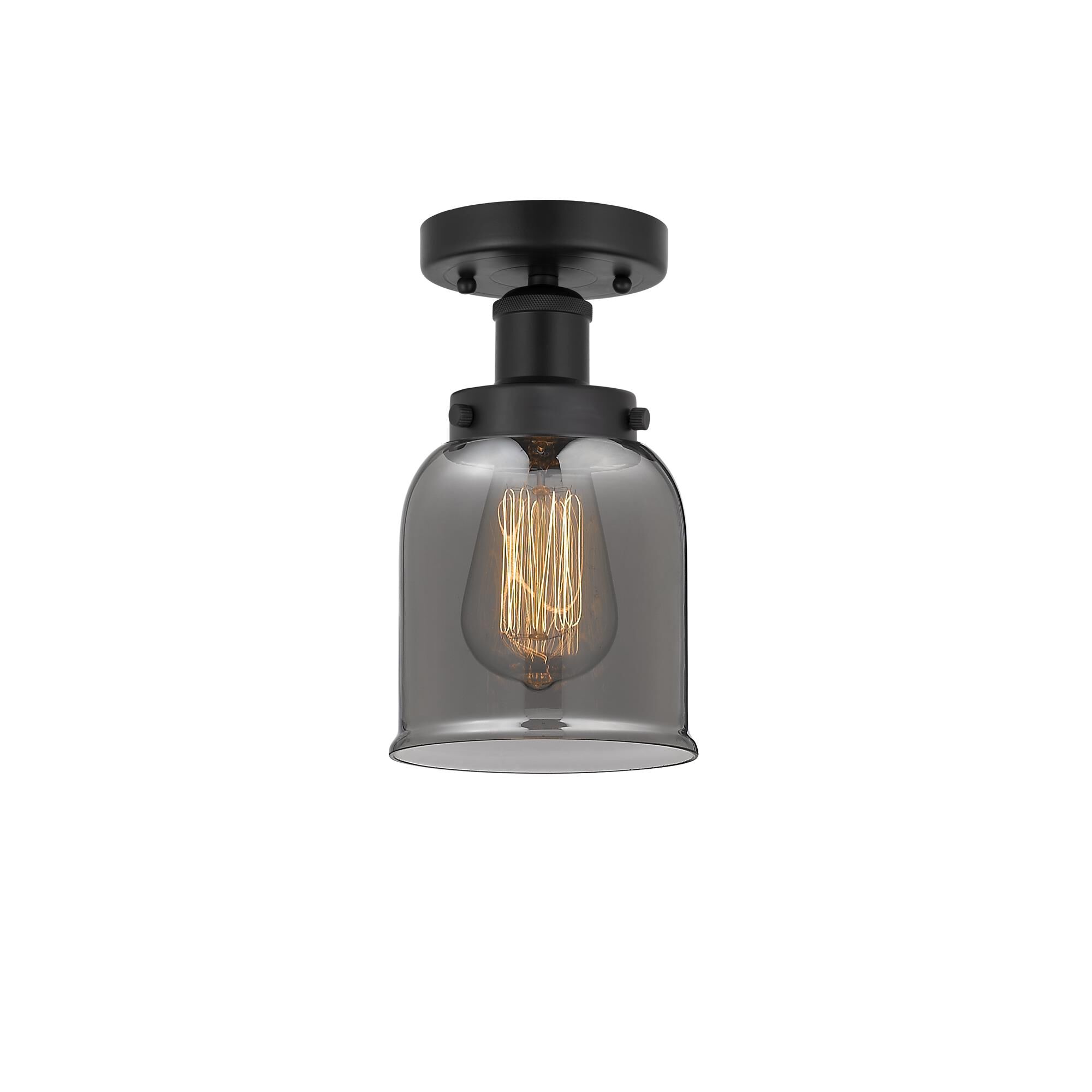Shown in Matte Black, Plated Smoke finish and Plated Smoke glass and Plated Smoke Glass shade