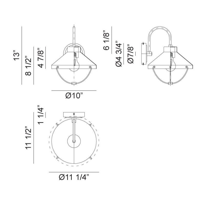 Matteo Lighting Fable 13 Inch Wall Sconce