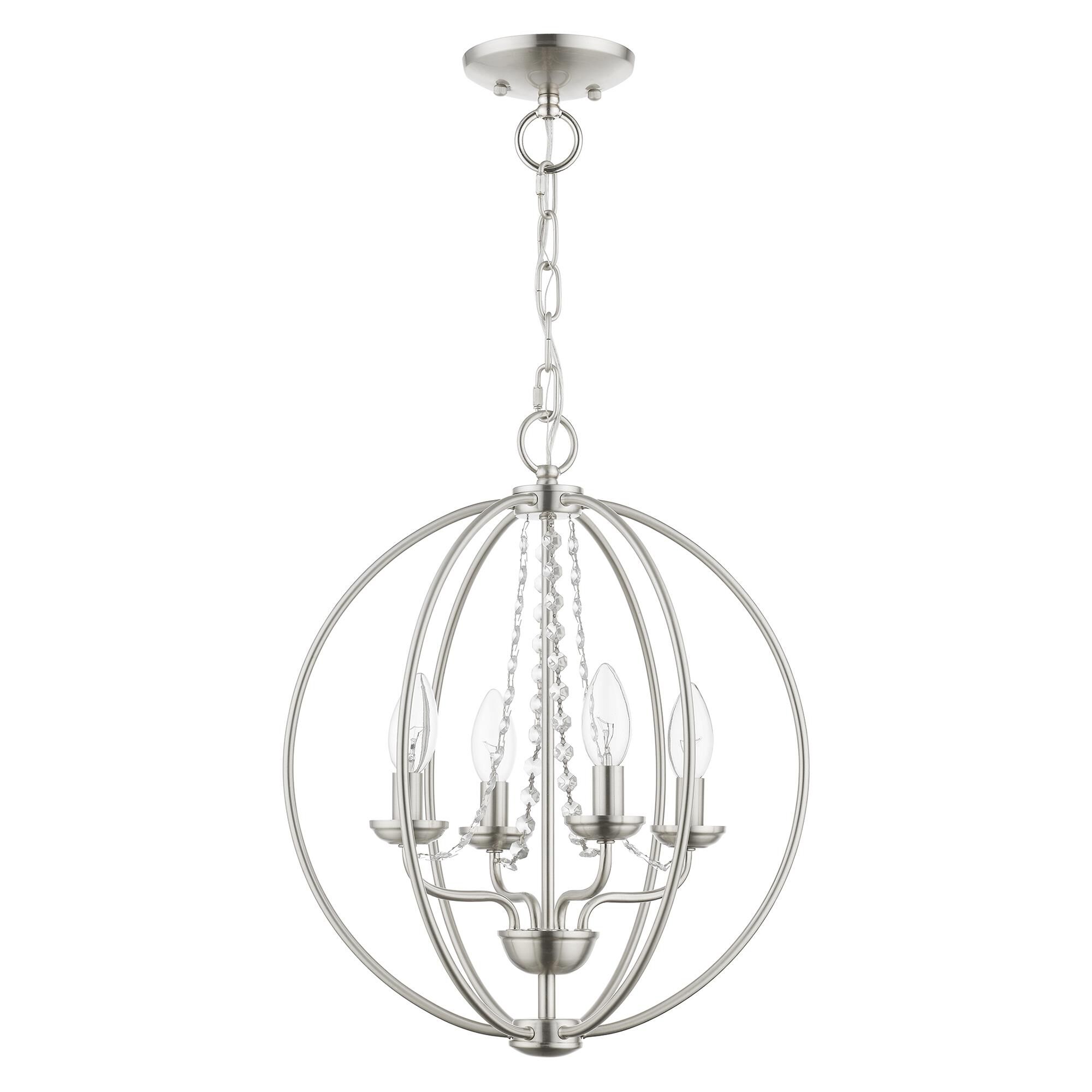 Arabella 15 Inch 4 Light Mini Chandelier by Livex Lighting