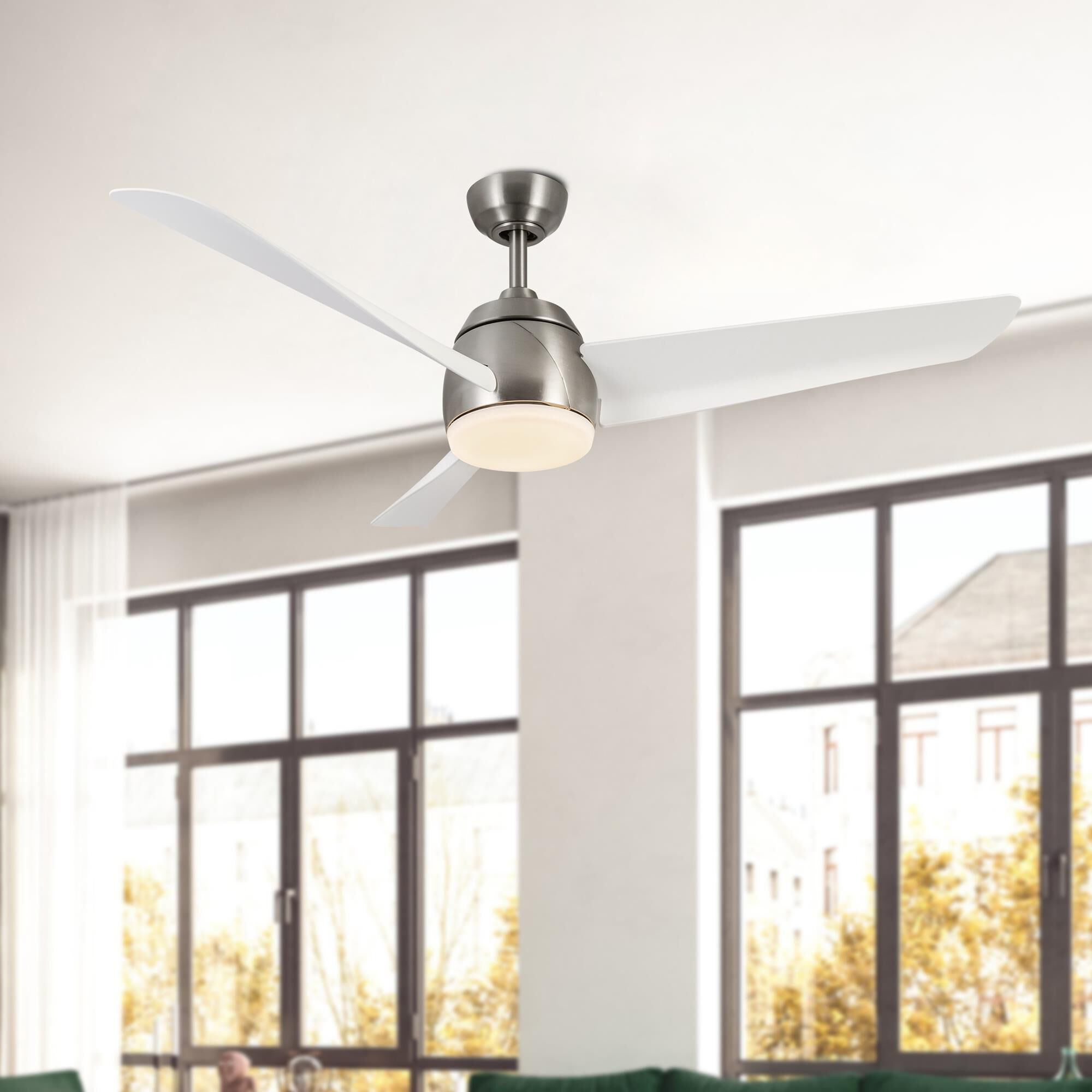 Thalia 54 Inch Ceiling Fan with Light Kit by Kuzco Lighting