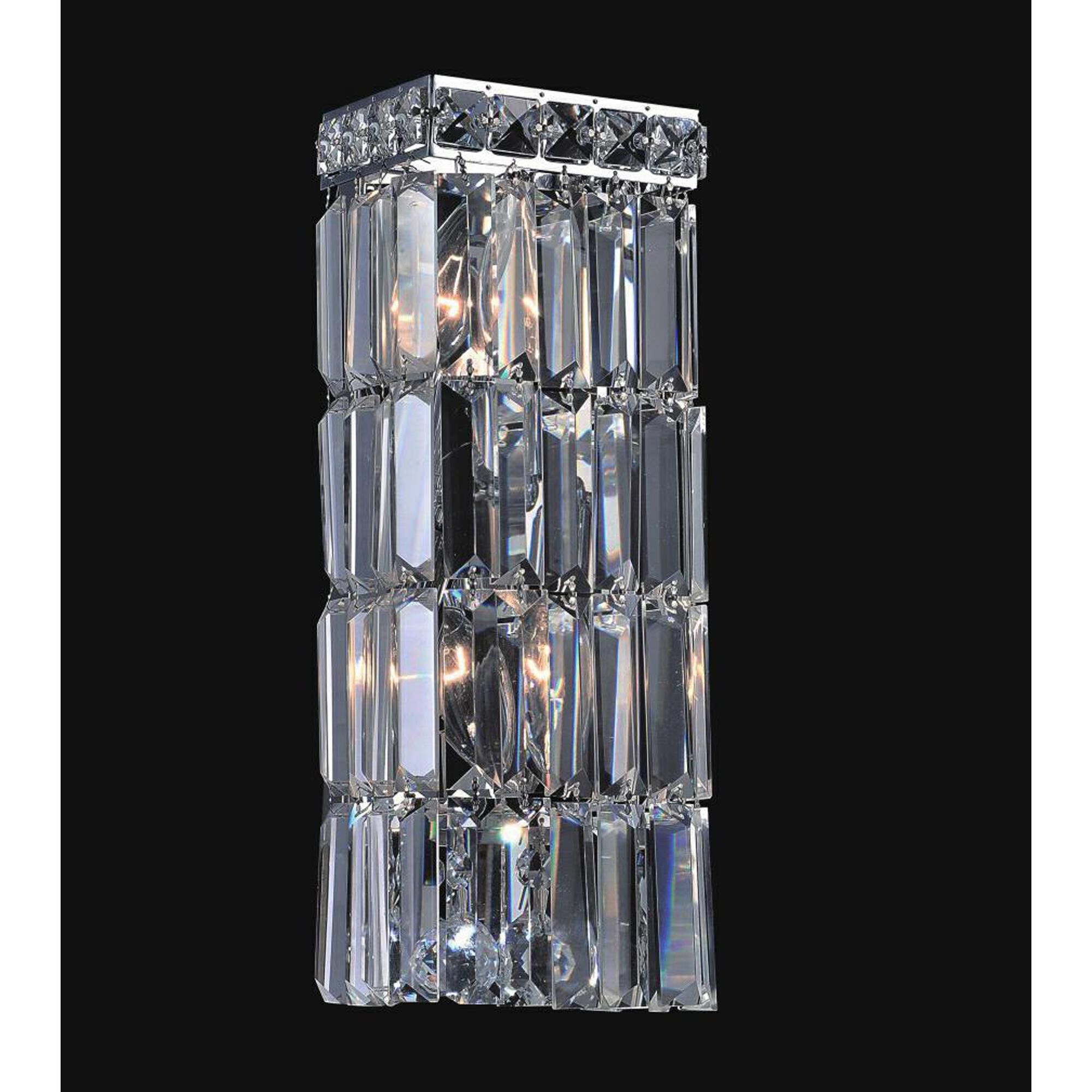 Shown in Chrome finish and K9 Clear crystal