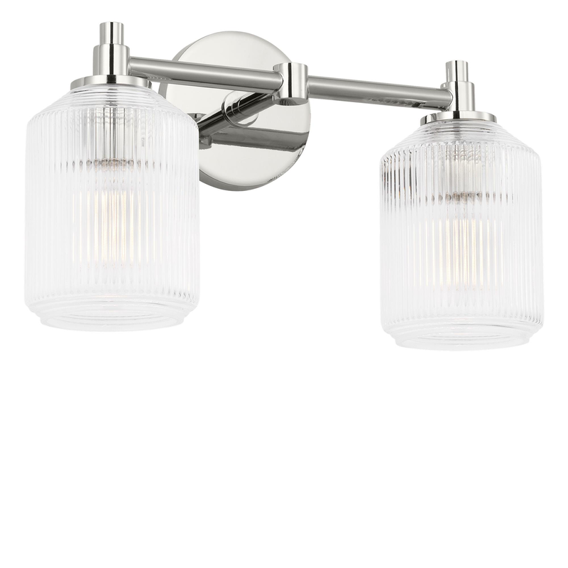 Chapman & Myers Barstow 15 Inch 2 Light Bath Vanity Light by Visual Comfort Studio