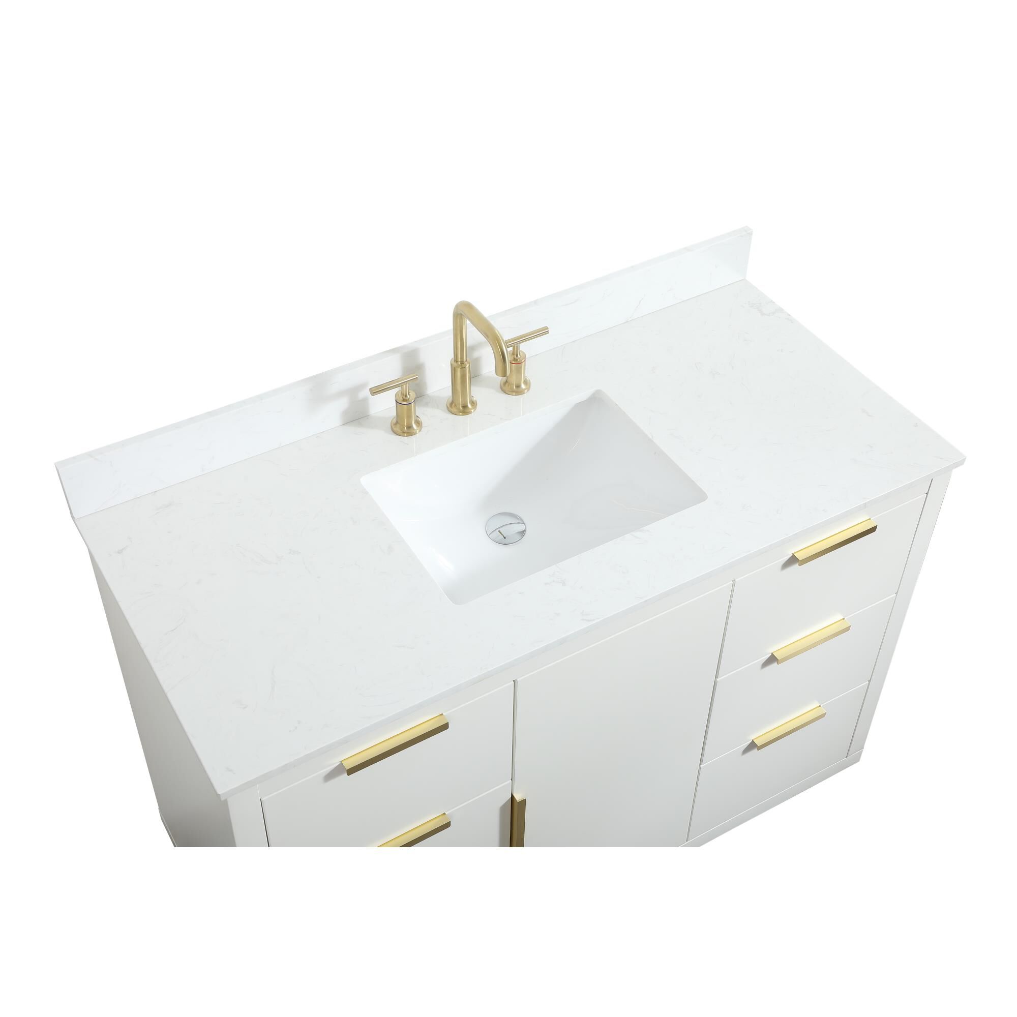 Shown in White finish