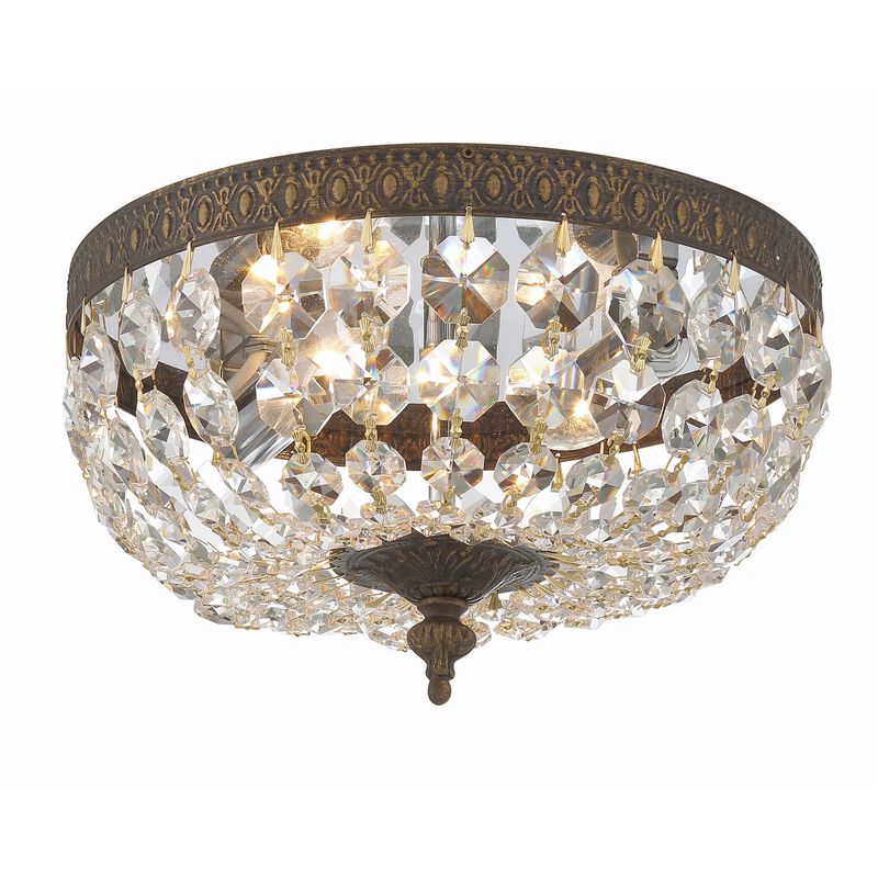 Ceiling 10 Inch 2 Light Semi Flush Mount by Crystorama