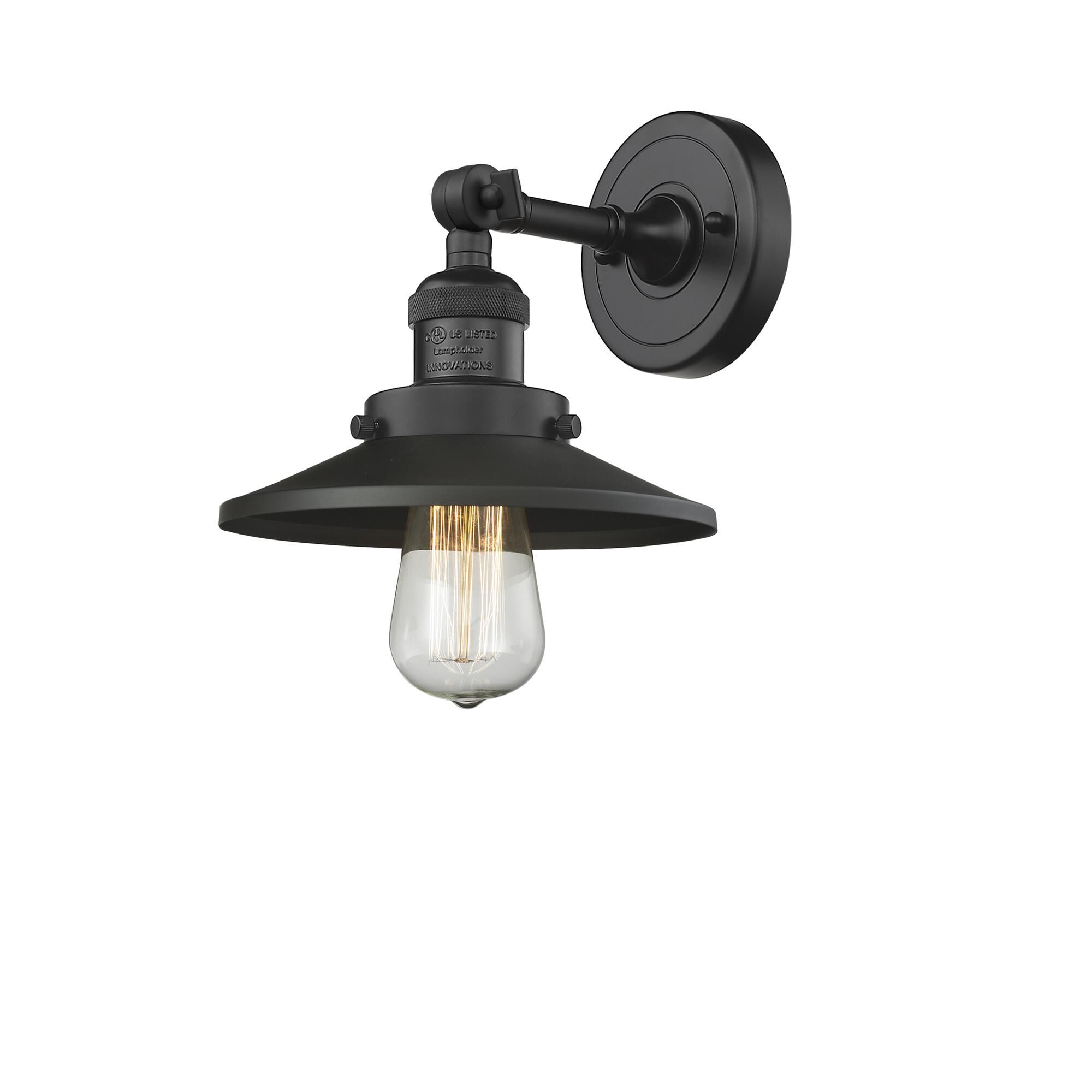 Shown in Matte Black finish and Matte Black shade and No Accent accent