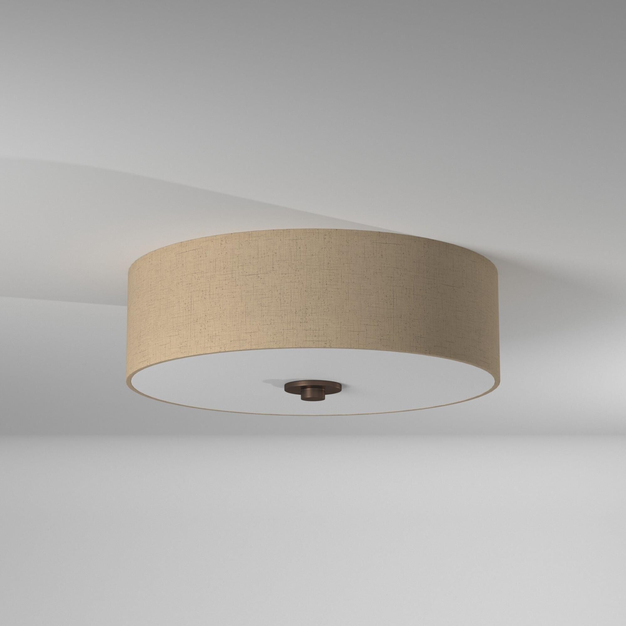 Classic 15 Inch 3 Light LED Flush Mount by Justice Design Group