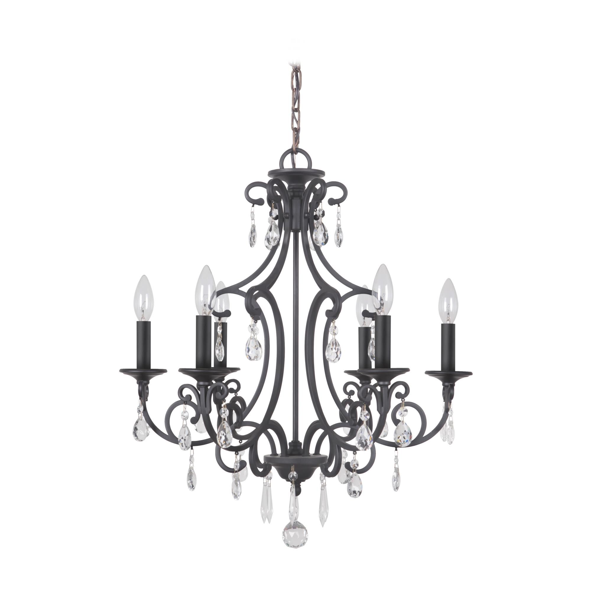 Bentley 22 Inch 6 Light Mini Chandelier by Craftmade