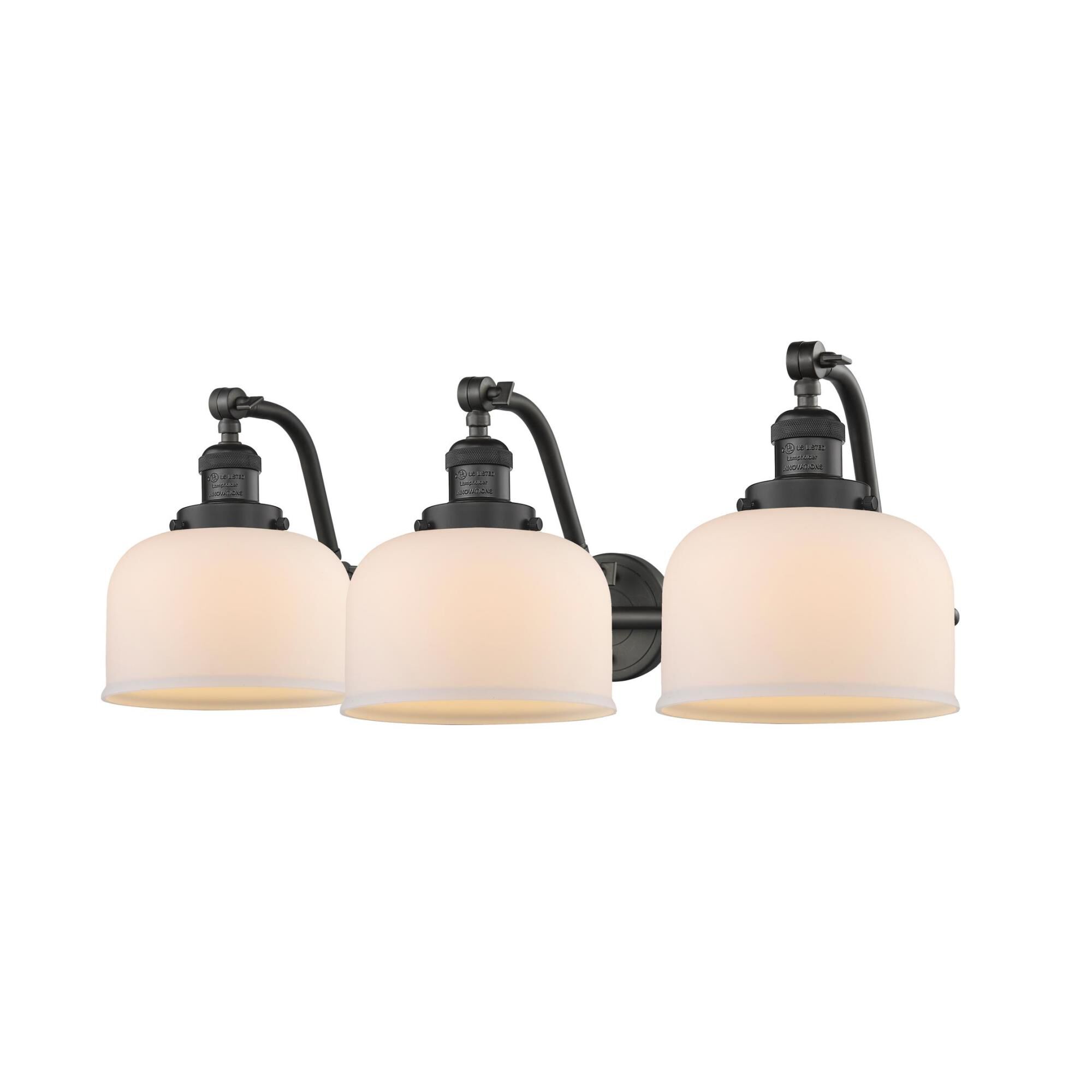 Shown in Oil Rubbed Bronze finish and Matte White Cased glass