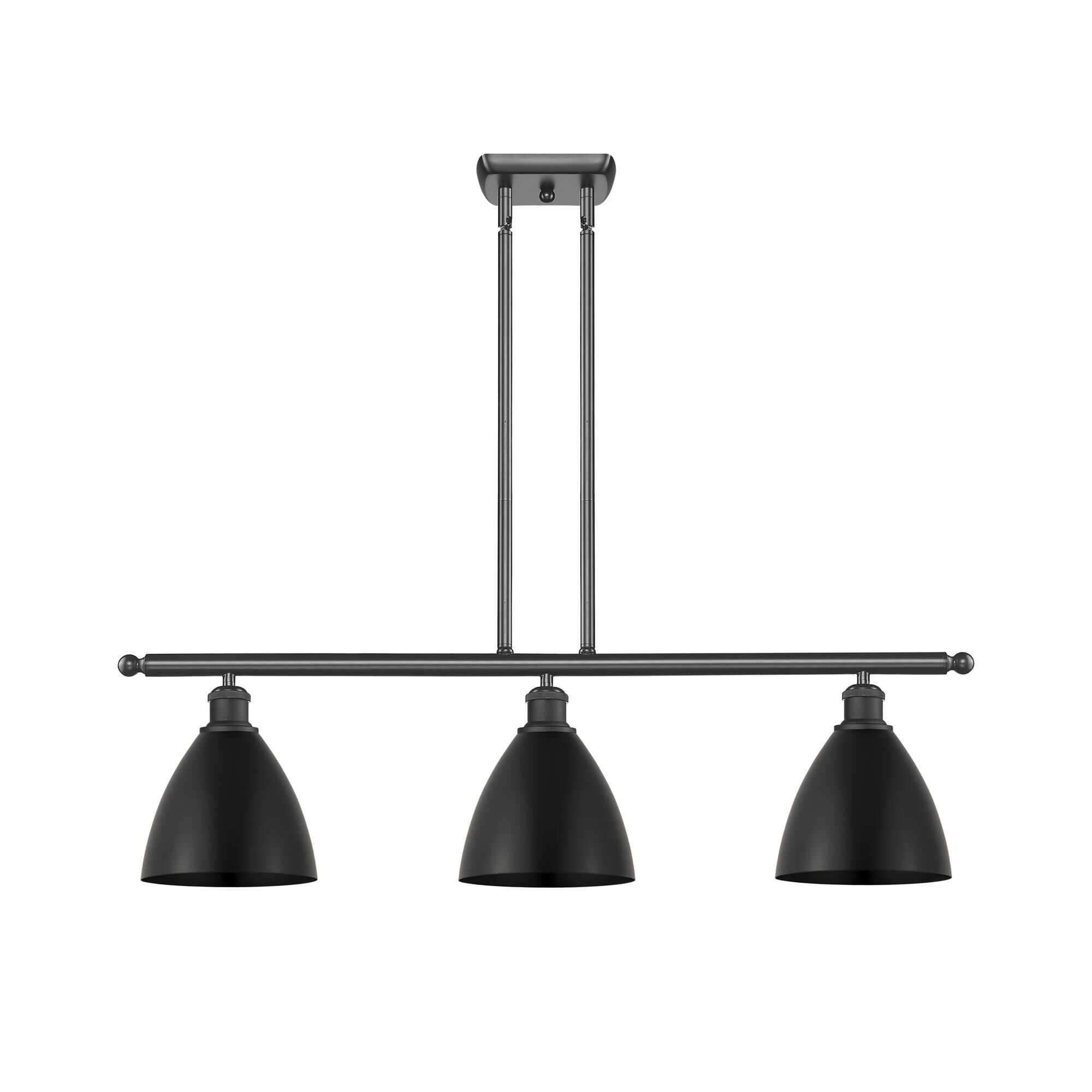 Shown in Matte Black finish and Clear glass and Matte Black Ballston Dome shade