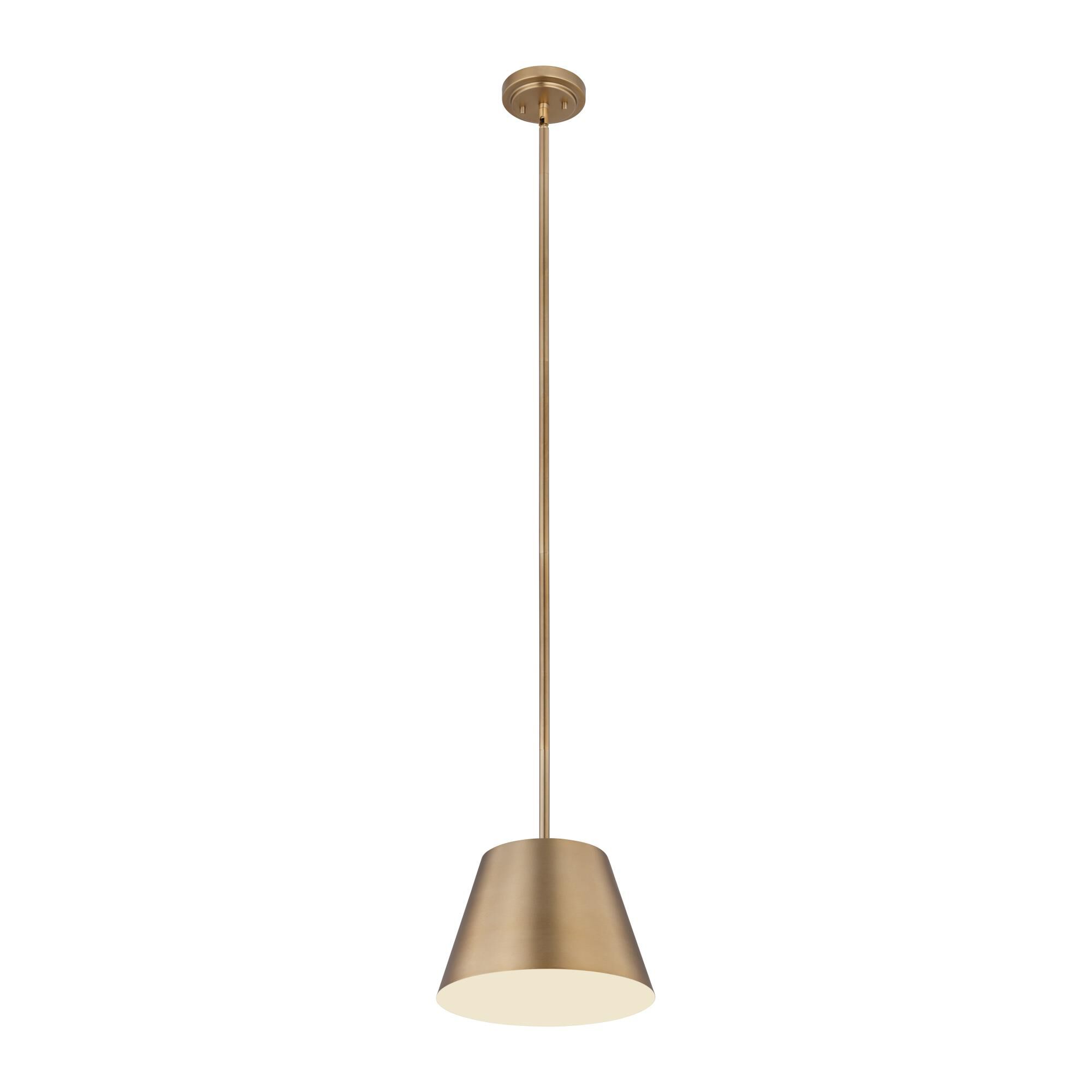 Shown in Modern Gold finish and Modern Gold glass and Modern Gold shade
