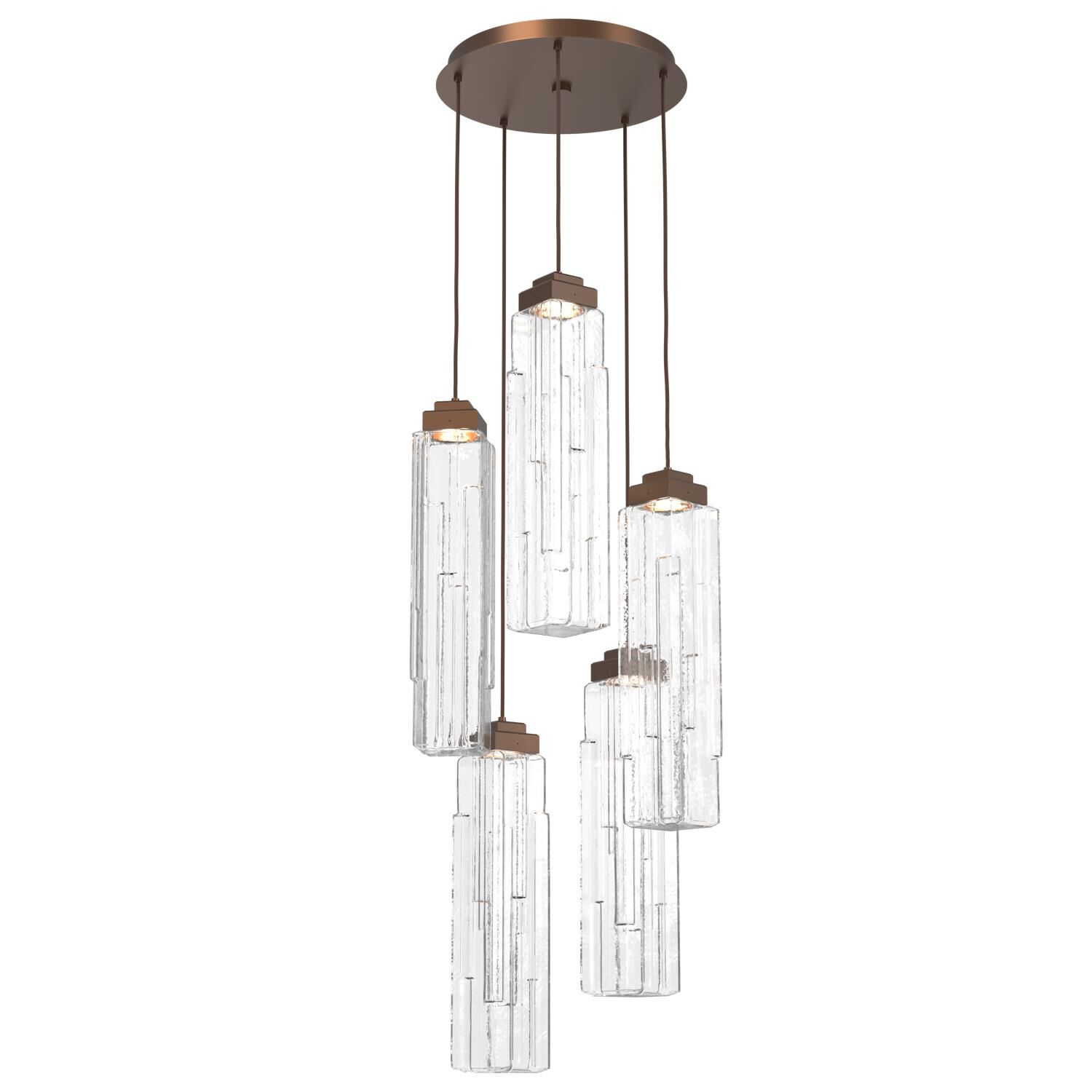 Ledgestone Multi Light Pendant by Hammerton Studio