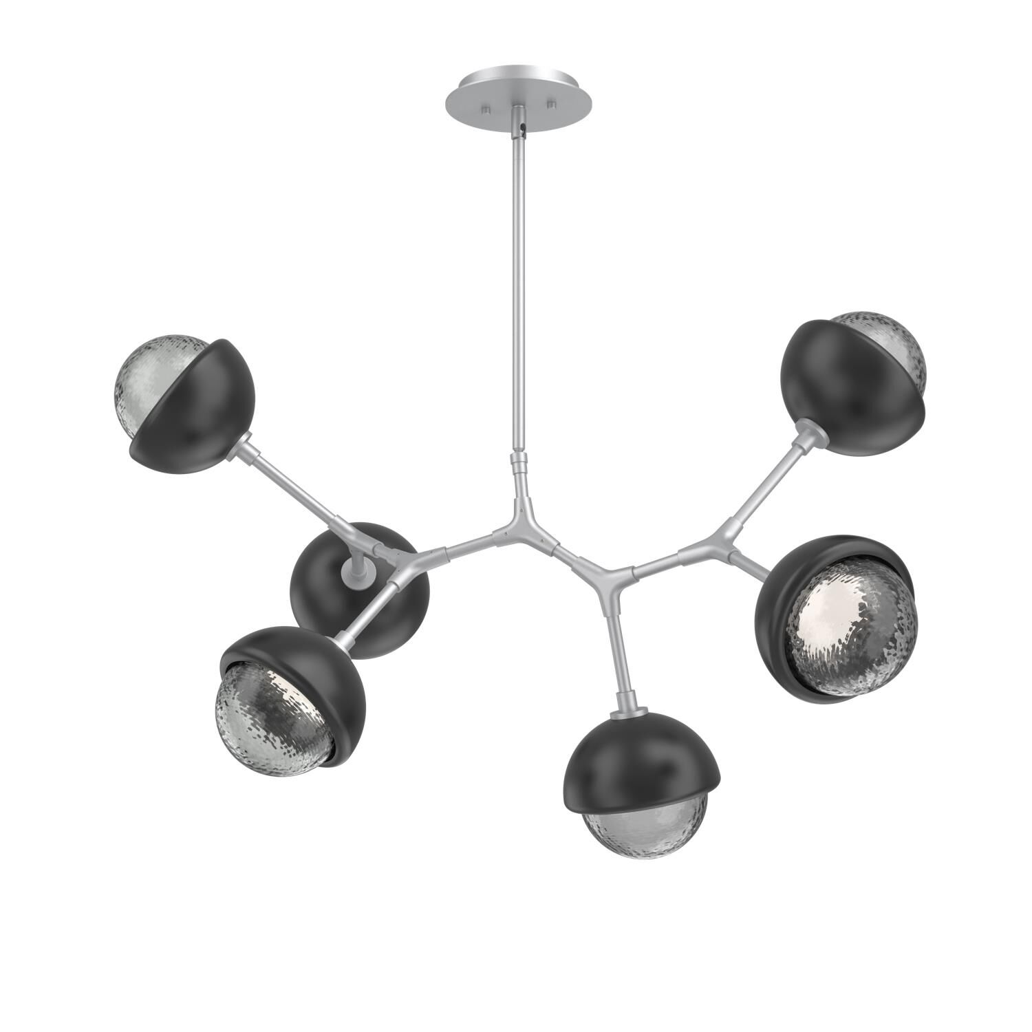 Shown in Classic Silver finish and Smoke glass and Matte Black accent