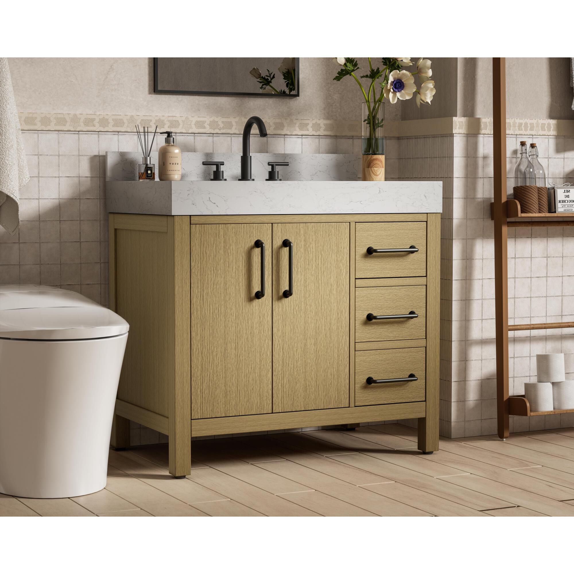 Nathan 36 Inch Bath Vanity by Elegant Dcor