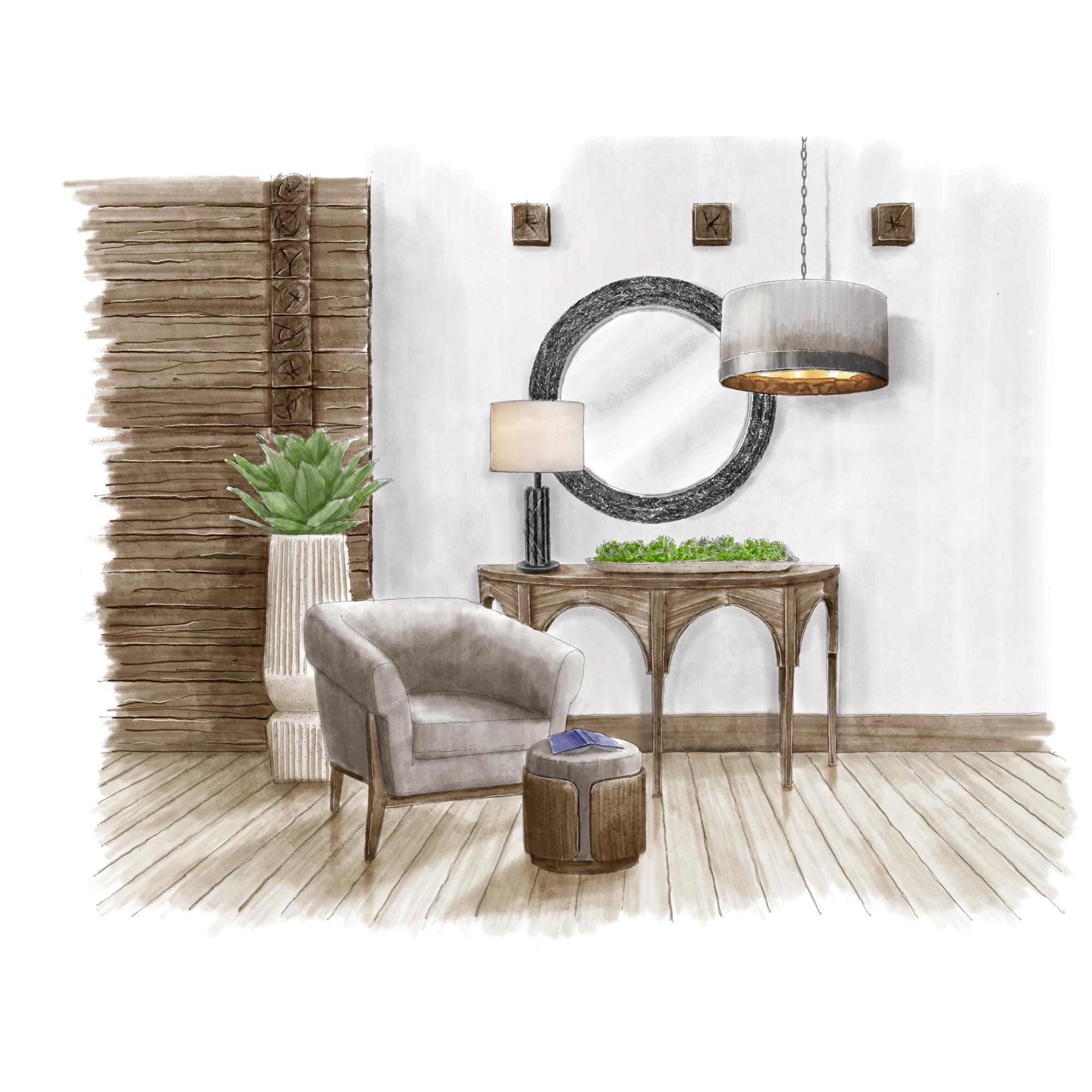 Tamara Day Athena 40 Inch Decorative Mirror by Varaluz