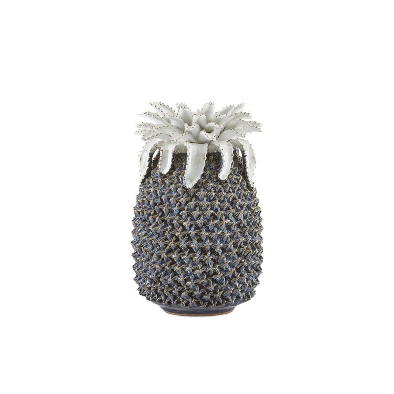 Waikiki Medium Blue Pineapple Figurine by Currey and Company