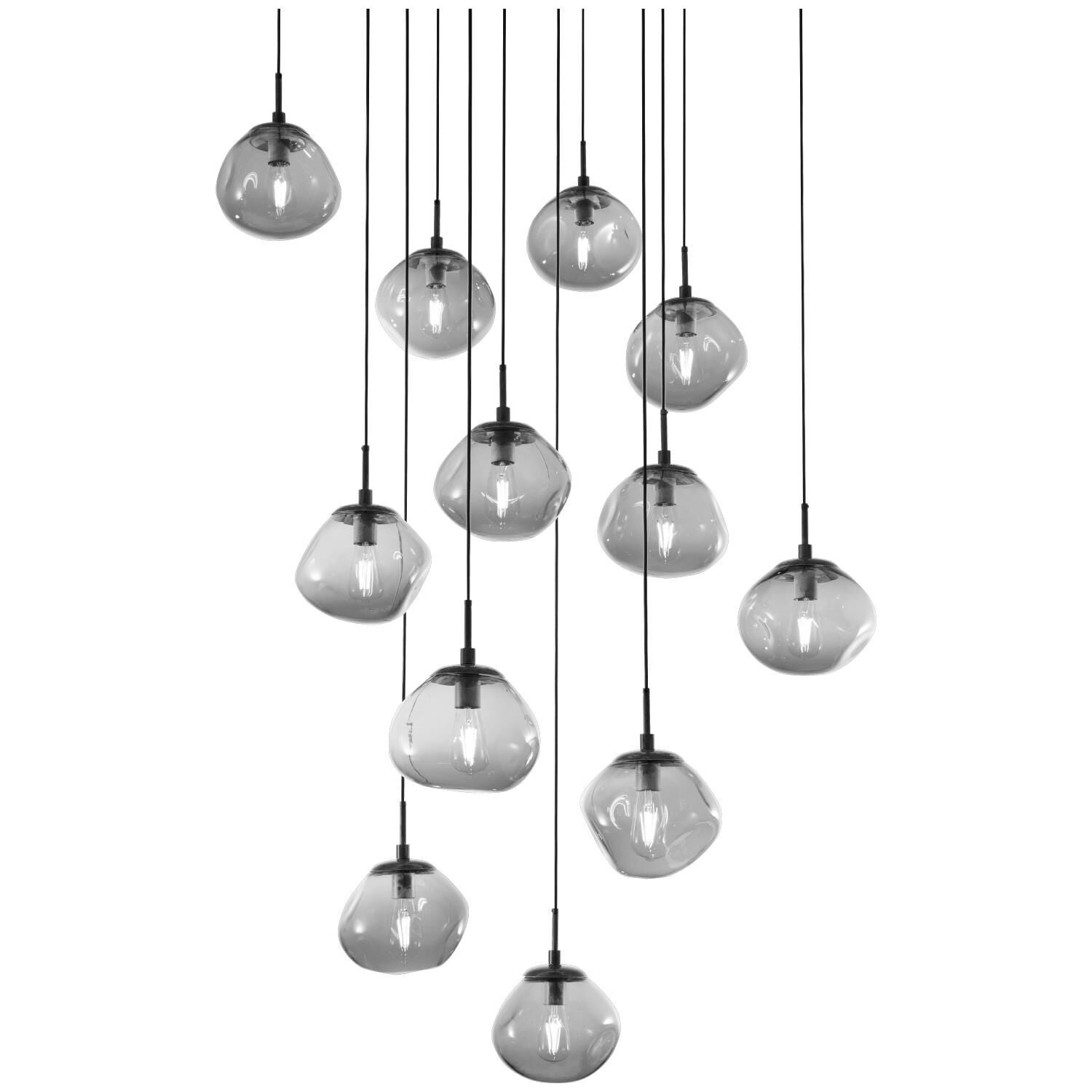 Levi Wilson Nebula 38 Inch 12 Light Multi Light Pendant by Hammerton Studio