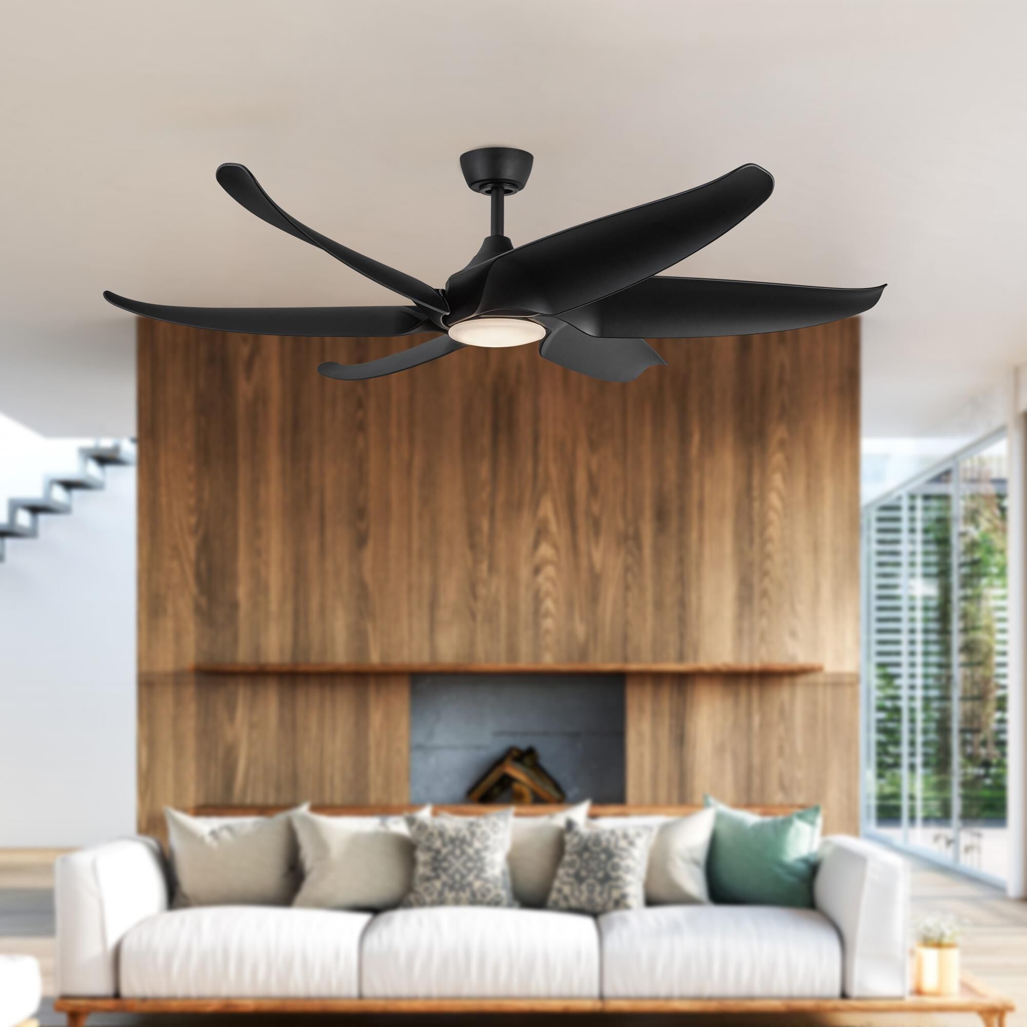 Coronado 60 Inch Ceiling Fan with Light Kit by Kuzco Lighting