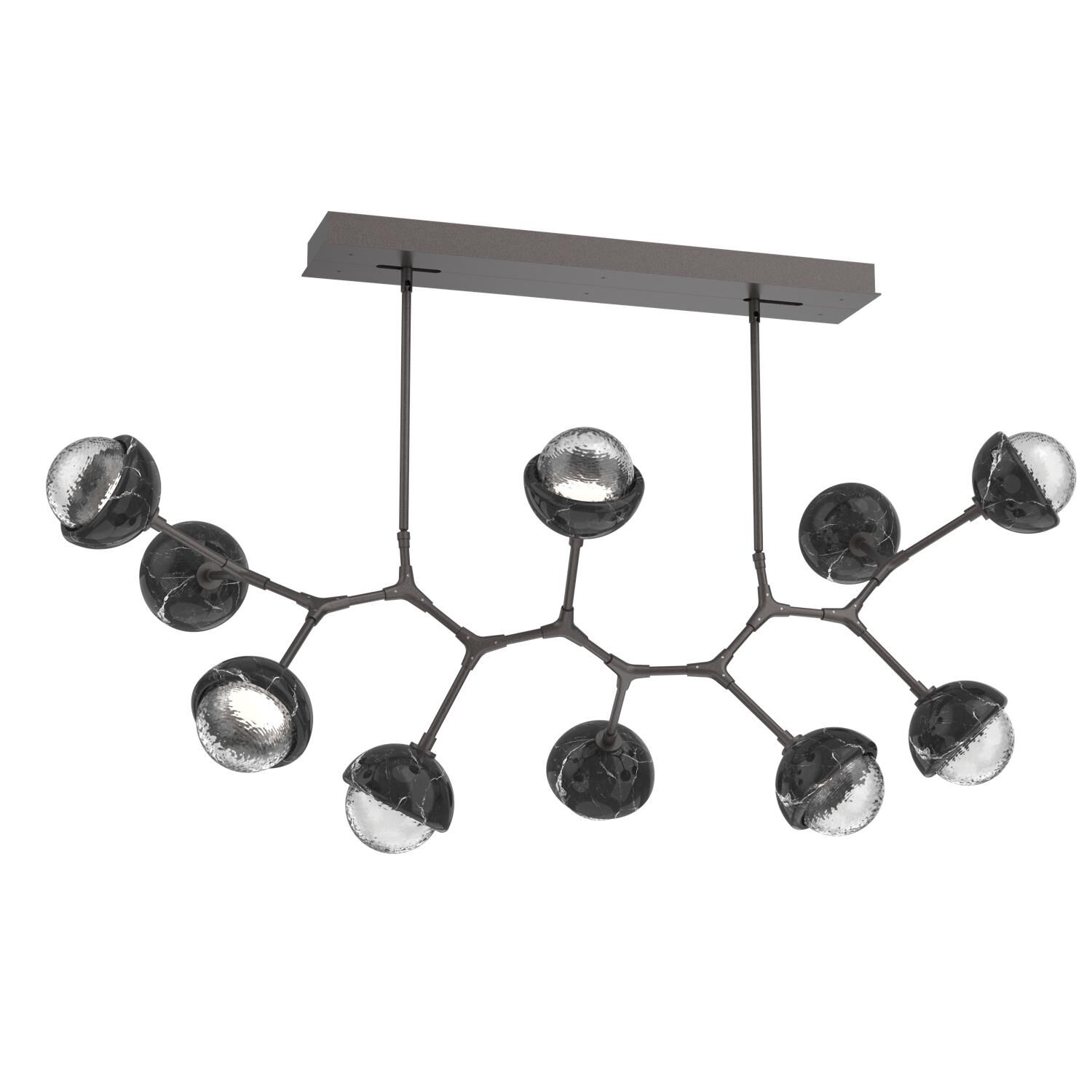 Levi Wilson Cabochon 56 Inch Linear Suspension Light by Hammerton Studio