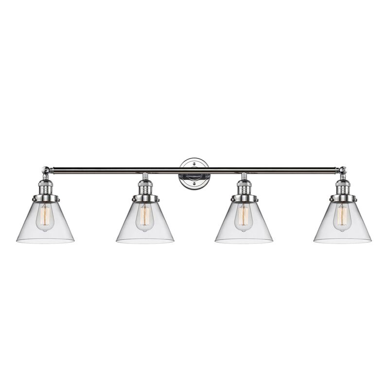 Bruno Marashlian Large Cone 43 Inch 4 Light Bath Vanity Light by Innovations Lighting