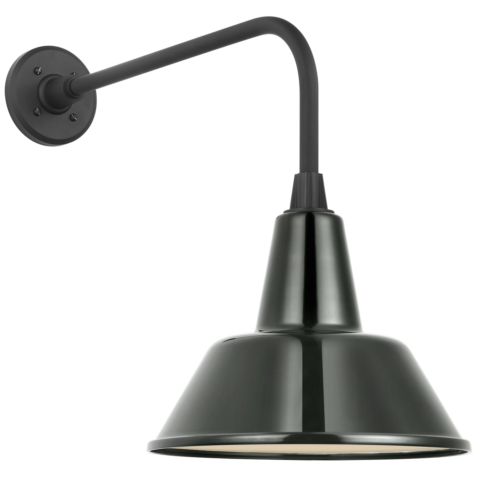 Shown in Matte Black finish and Green shade