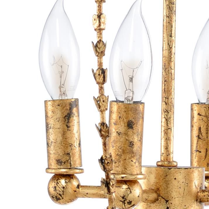 Shown in Blackened Gold Leaf finish