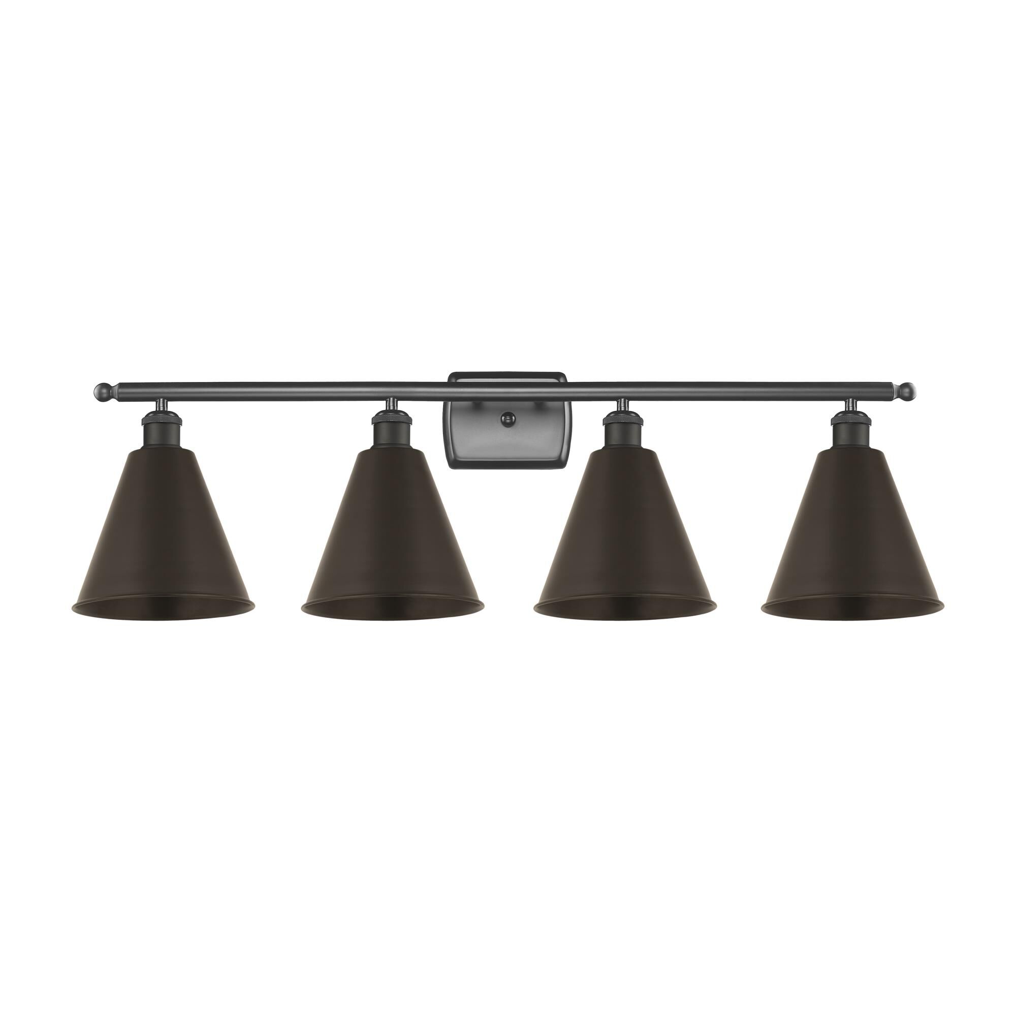 Bruno Marashlian Ballston Cone 38 Inch 4 Light Bath Vanity Light by Innovations Lighting