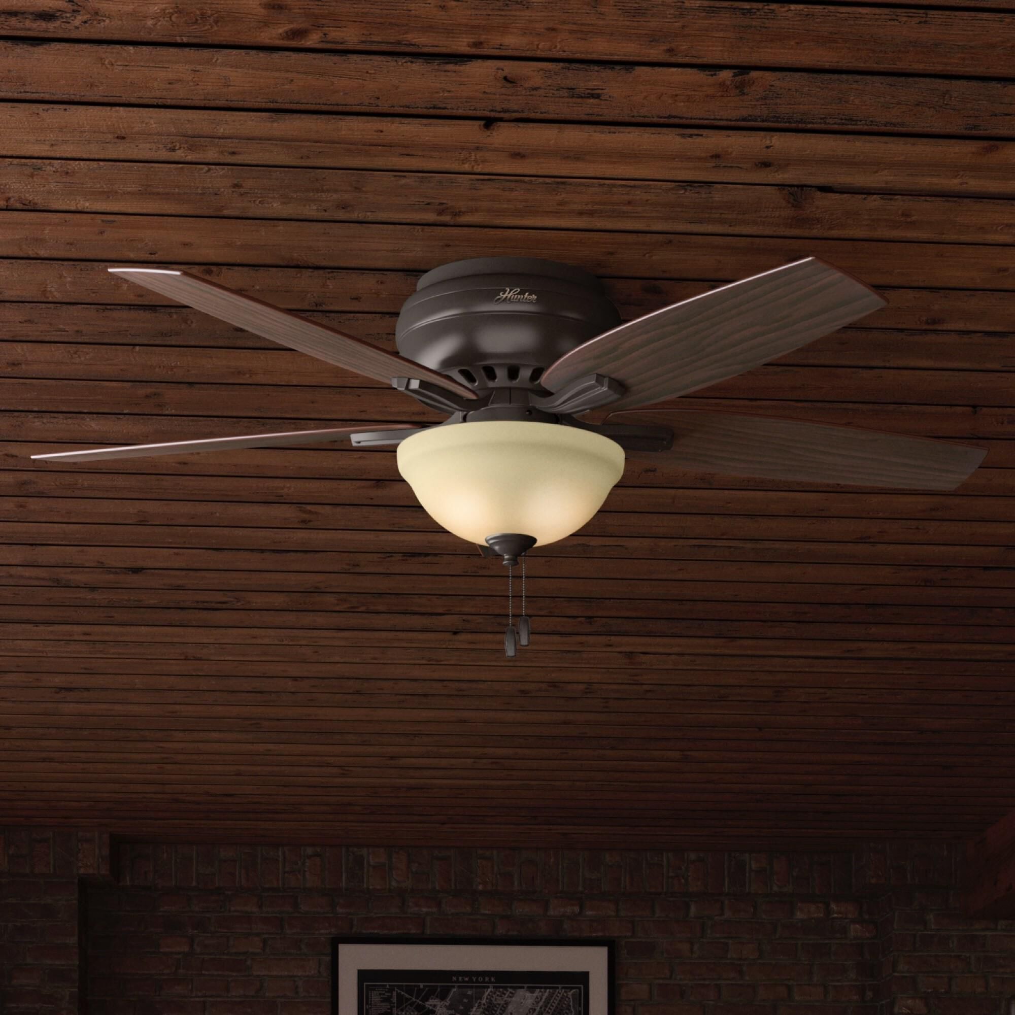 Newsome Flush Mount Fan by Hunter Fan