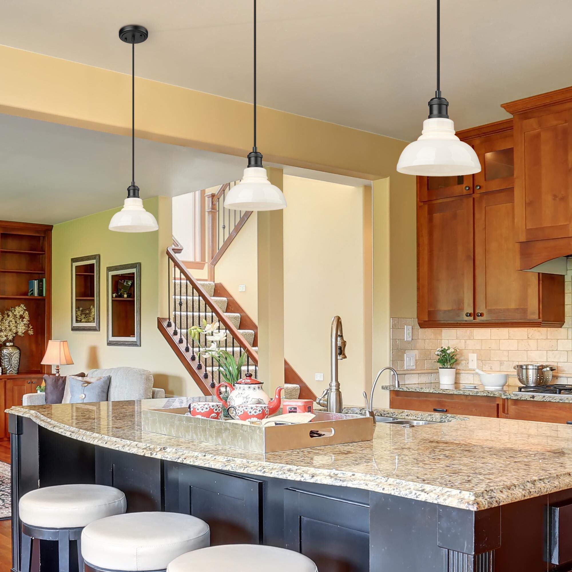 Carver 8 Inch Mini Pendant by Golden Lighting