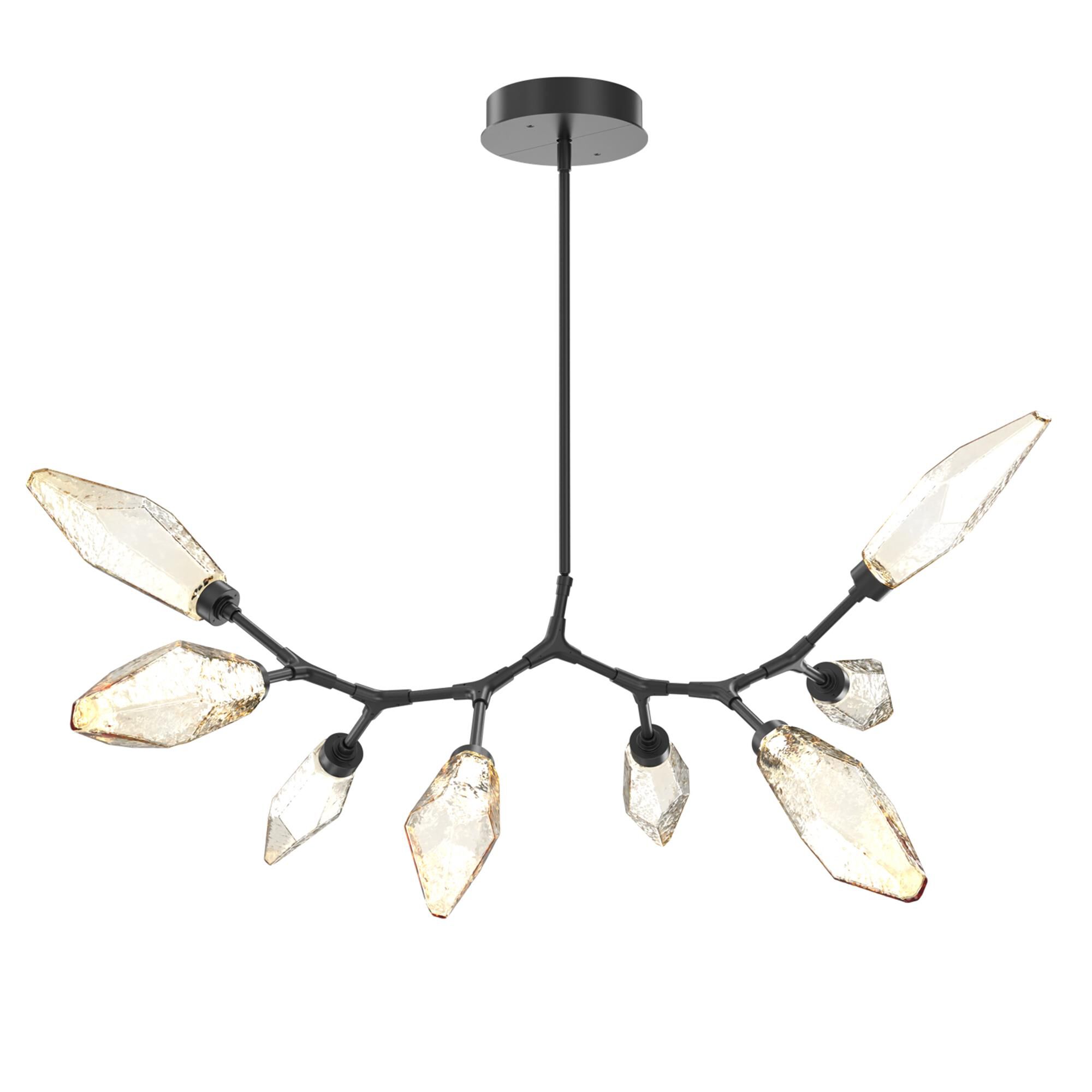 Rock Crystal Linear Suspension Light by Hammerton Studio