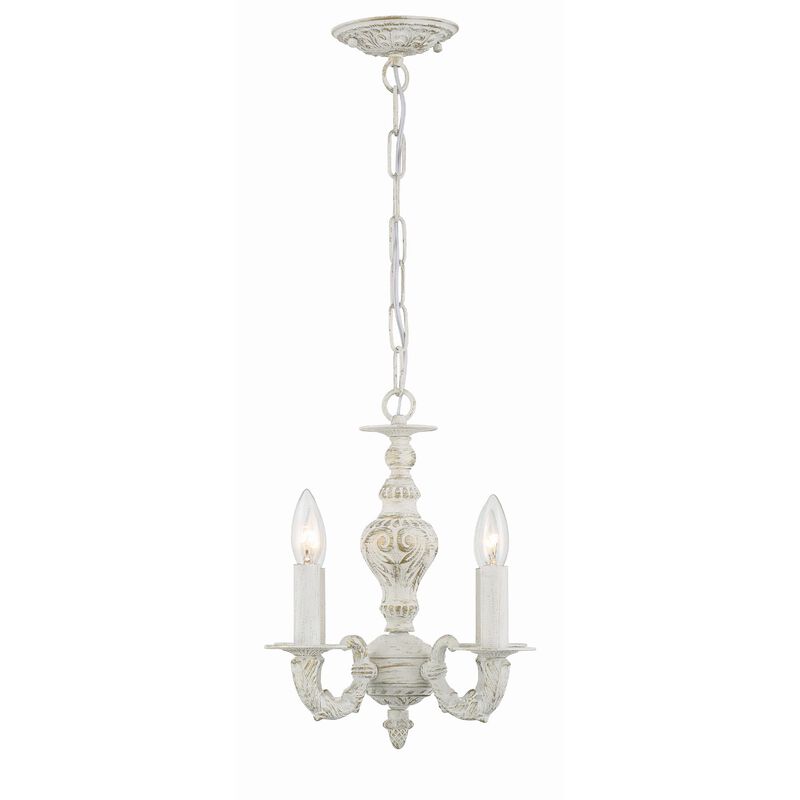 Paris Market 13 Inch 4 Light Mini Chandelier by Crystorama