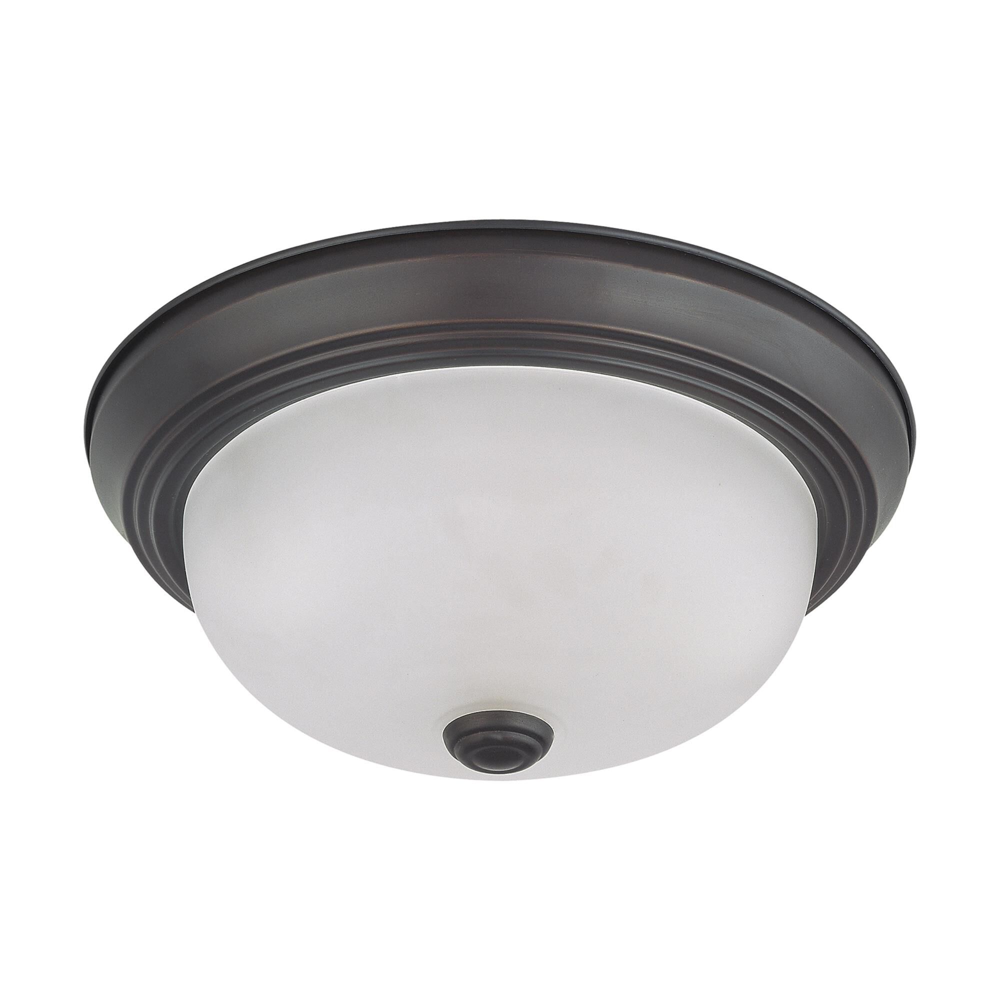 Frosted White 11 Inch 2 Light Flush Mount by Nuvo Lighting