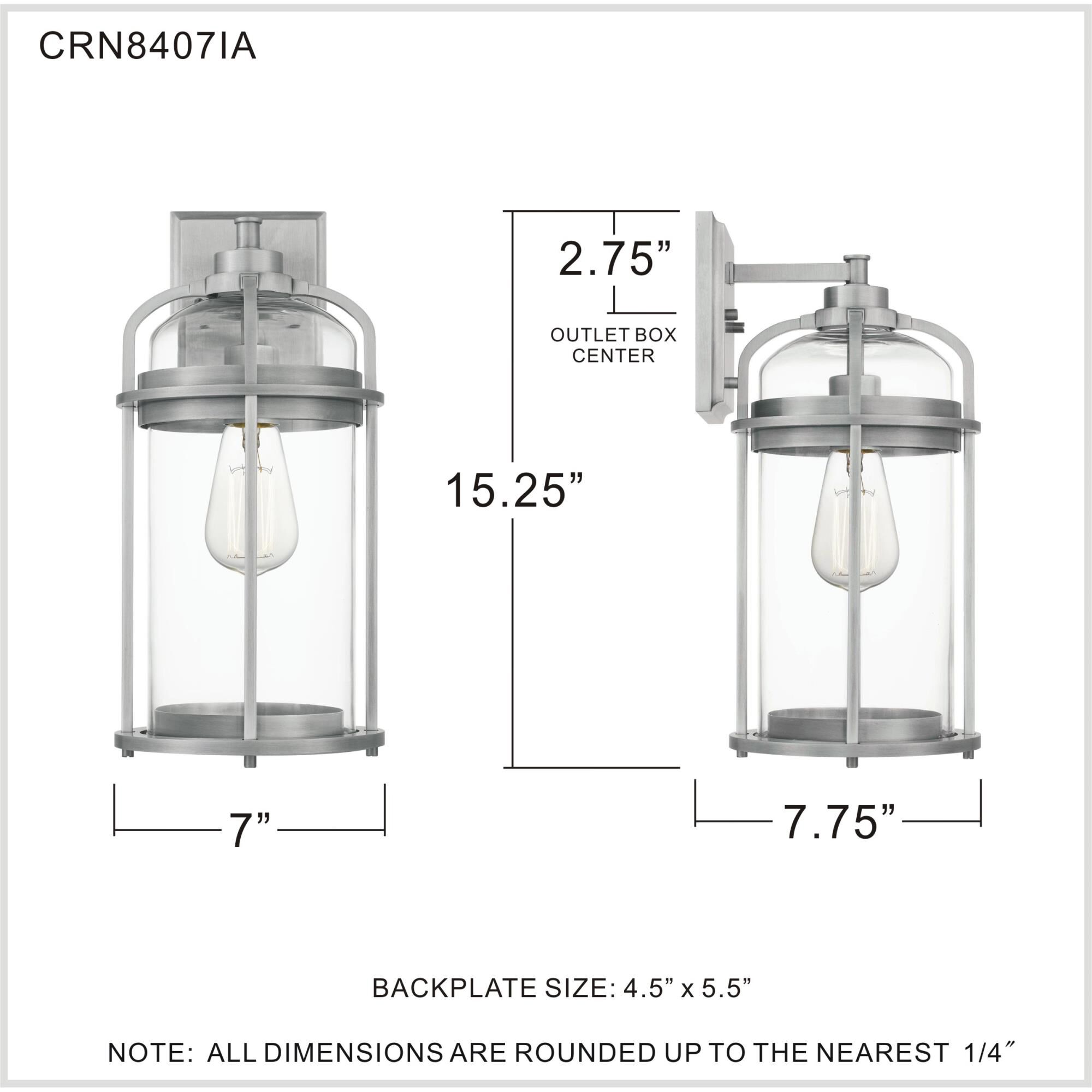 Quoizel Carrington 15 Inch Tall Outdoor Wall Light - Clearance