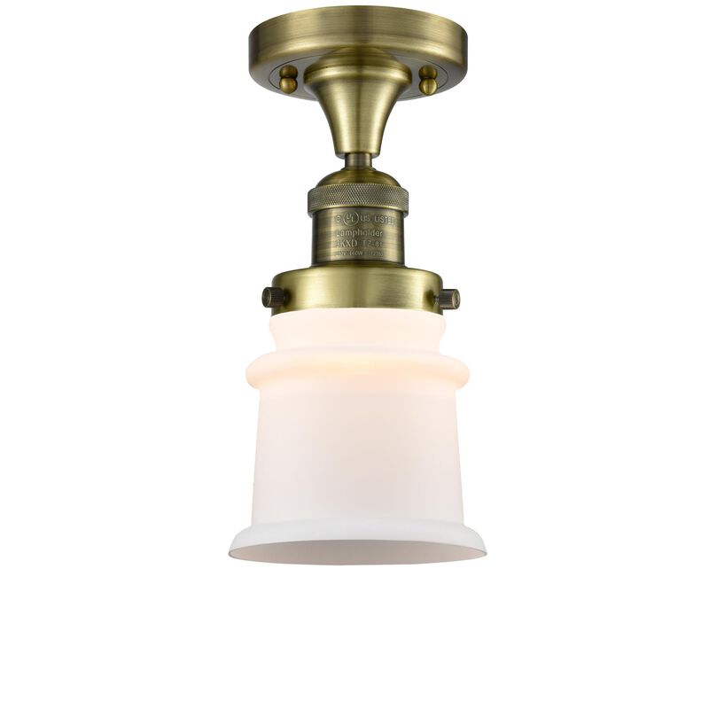 Bruno Marashlian Canton 6 Inch 1 Light Semi Flush Mount by Innovations Lighting