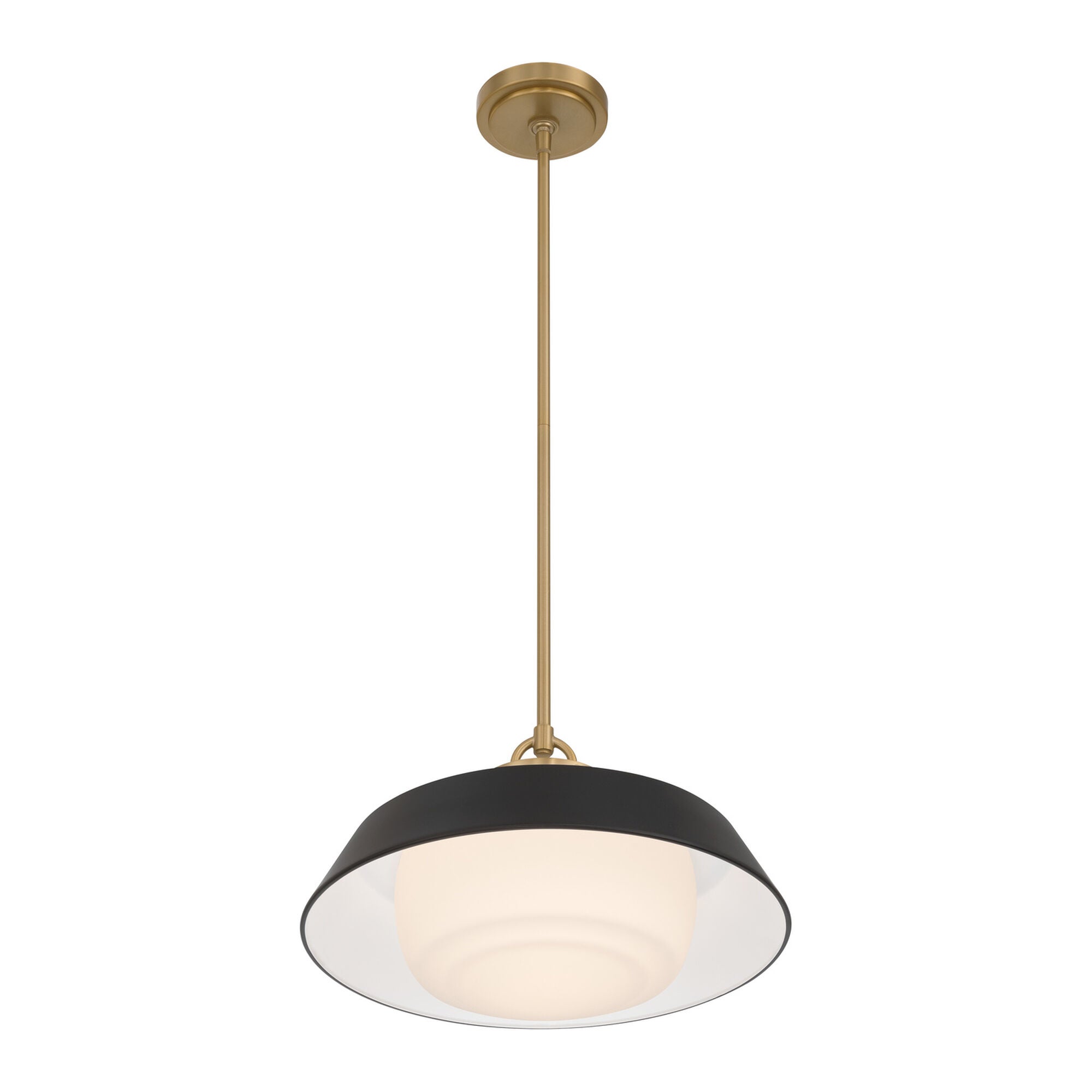 Shown in Vibrant Gold finish and Steel glass and Steel shade