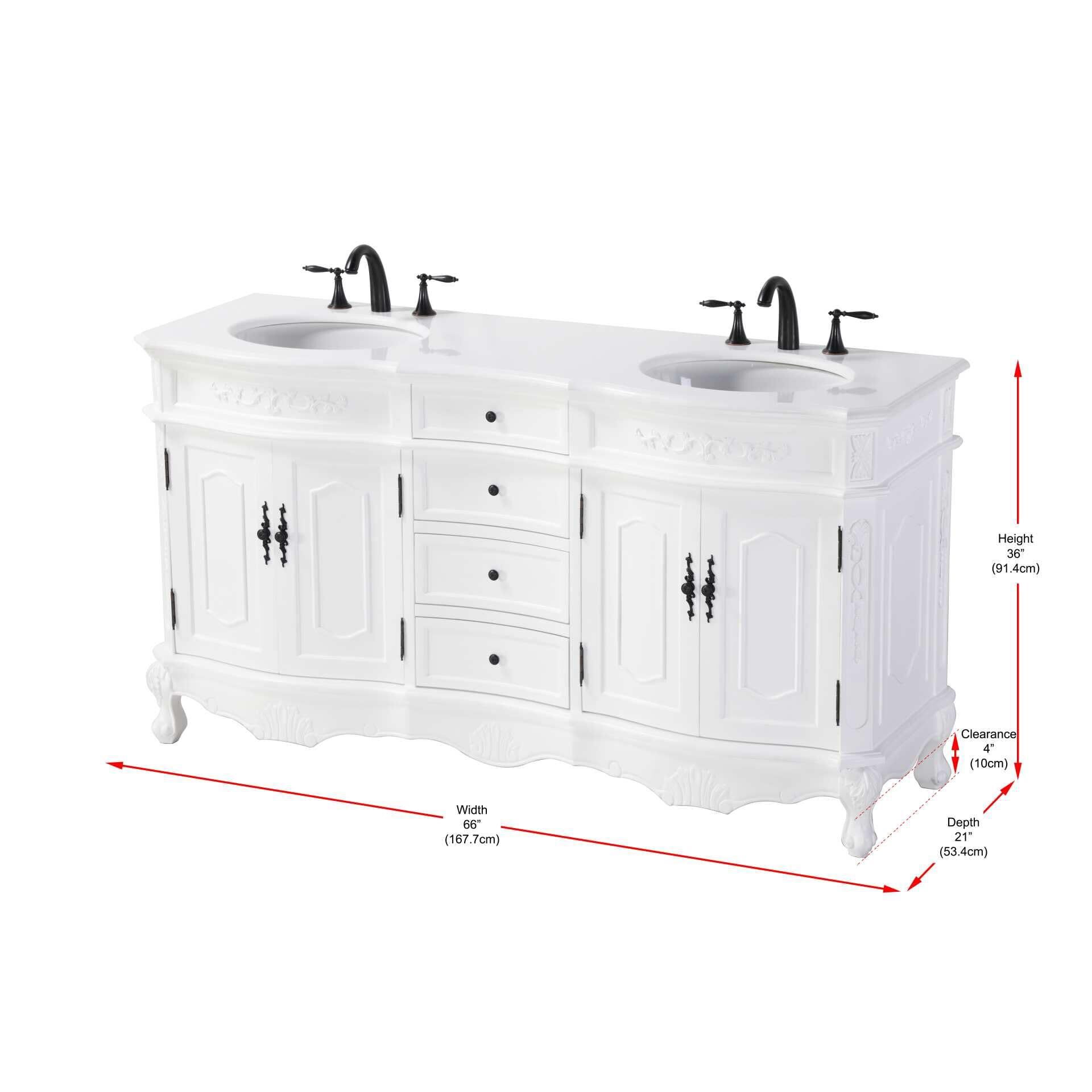 Danville 66 Inch Bath Vanity by Elegant Decor