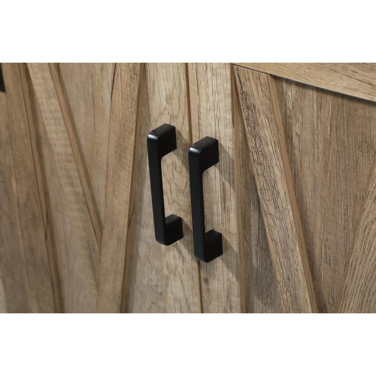 Shown in Natural Oak finish and Without Backsplash accent