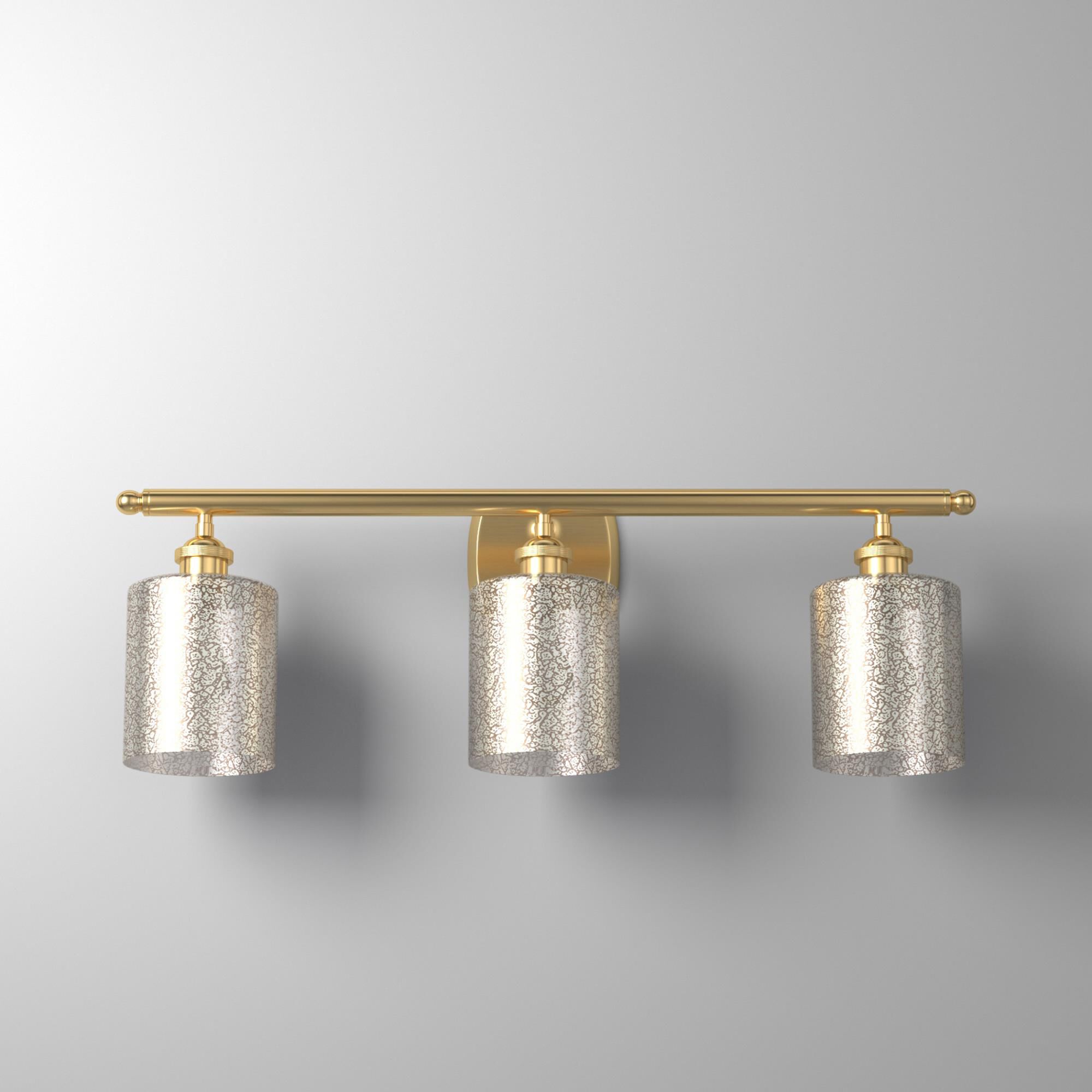 Shown in Satin Gold finish and Mercury CoSGleskill glass