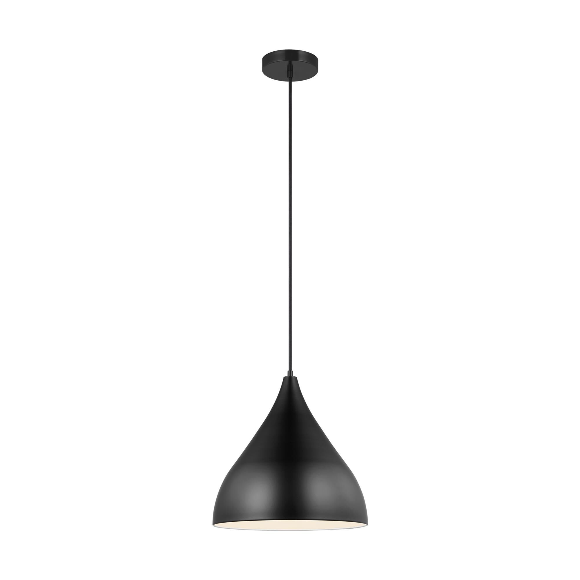 Shown in Midnight Black finish and Midnight Black glass and Midnight Black Steel shade