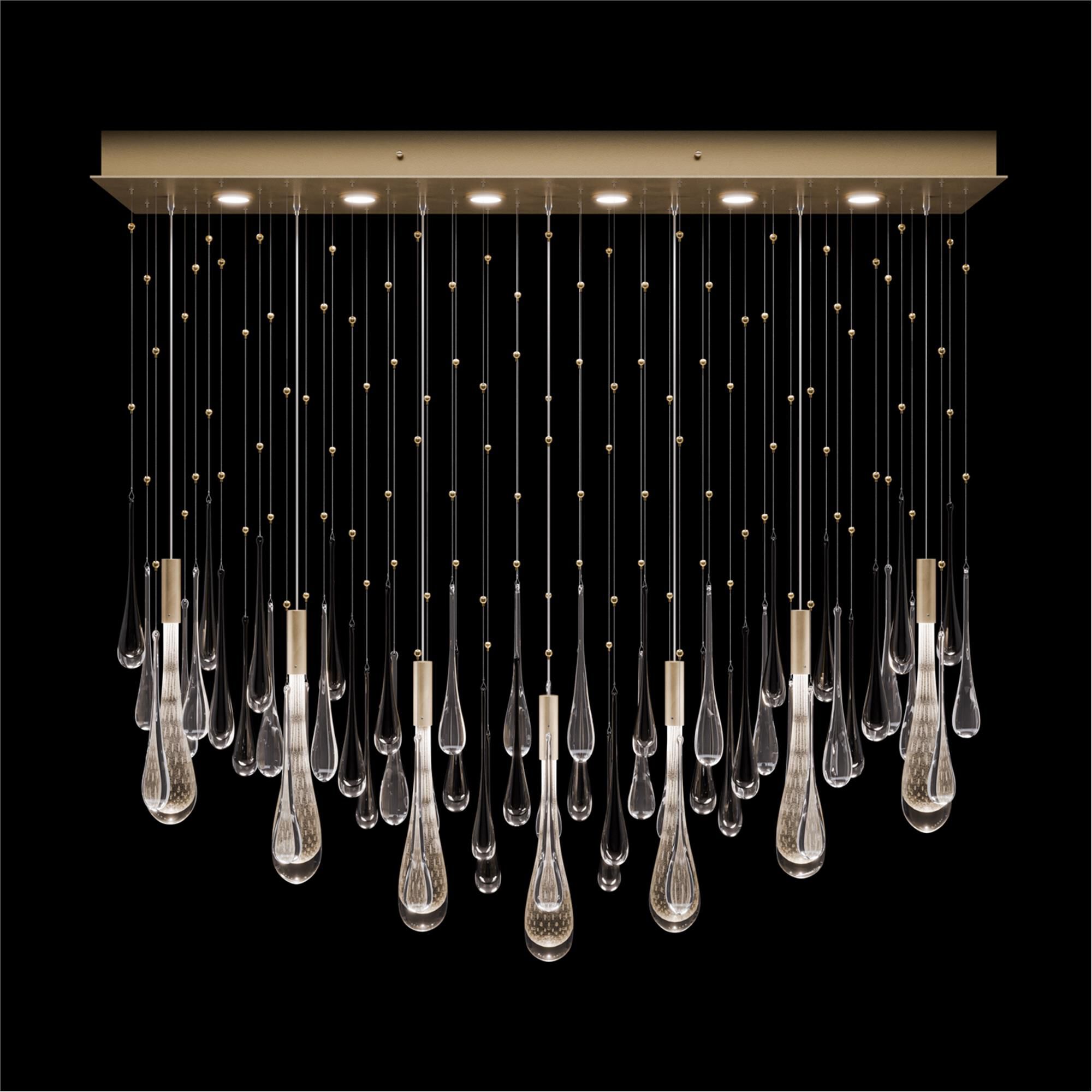 Rain 51 Inch Linear Suspension Light by Fine Art Handcrafted Lighting
