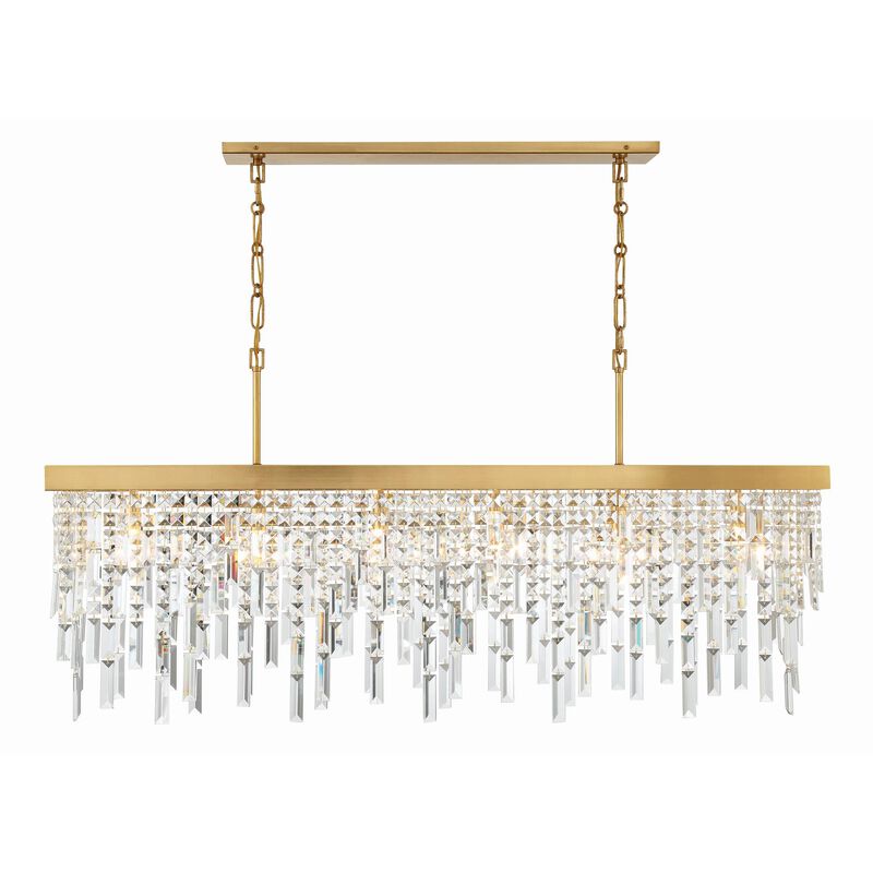 Winfield Medium Linear Chandelier by Crystorama