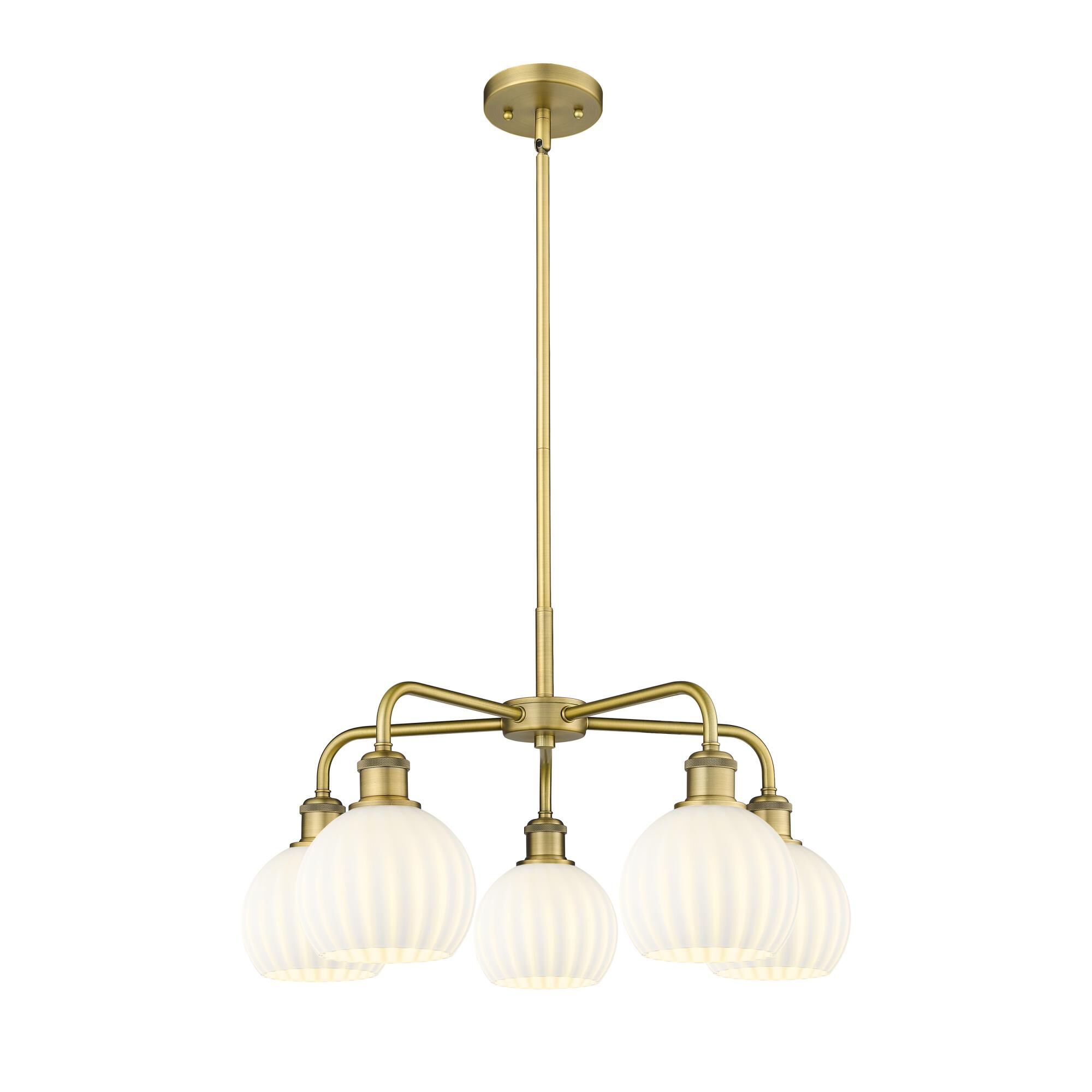 Bruno Marashlian White Venetian 24 Inch Chandelier by Innovations Lighting