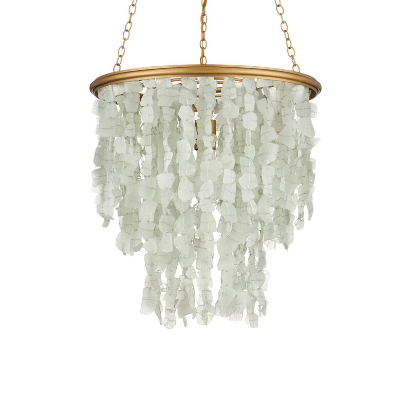 Verre de Mer 19 Inch Mini Chandelier by Currey and Company